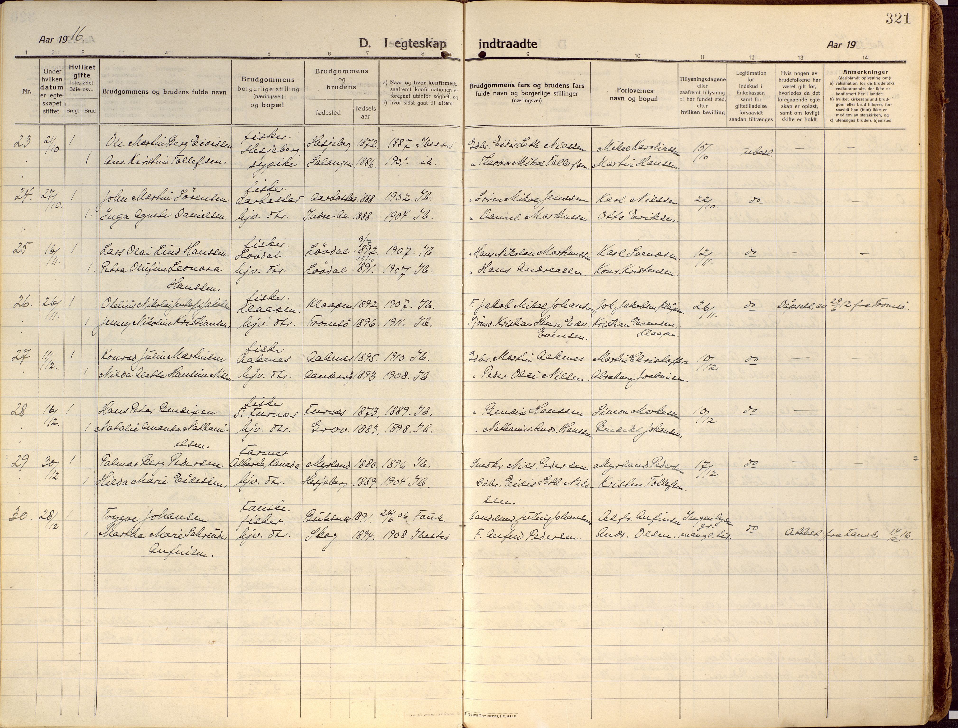 Ibestad sokneprestembete, SATØ/S-0077/H/Ha/Haa/L0018kirke: Ministerialbok nr. 18, 1915-1929, s. 321