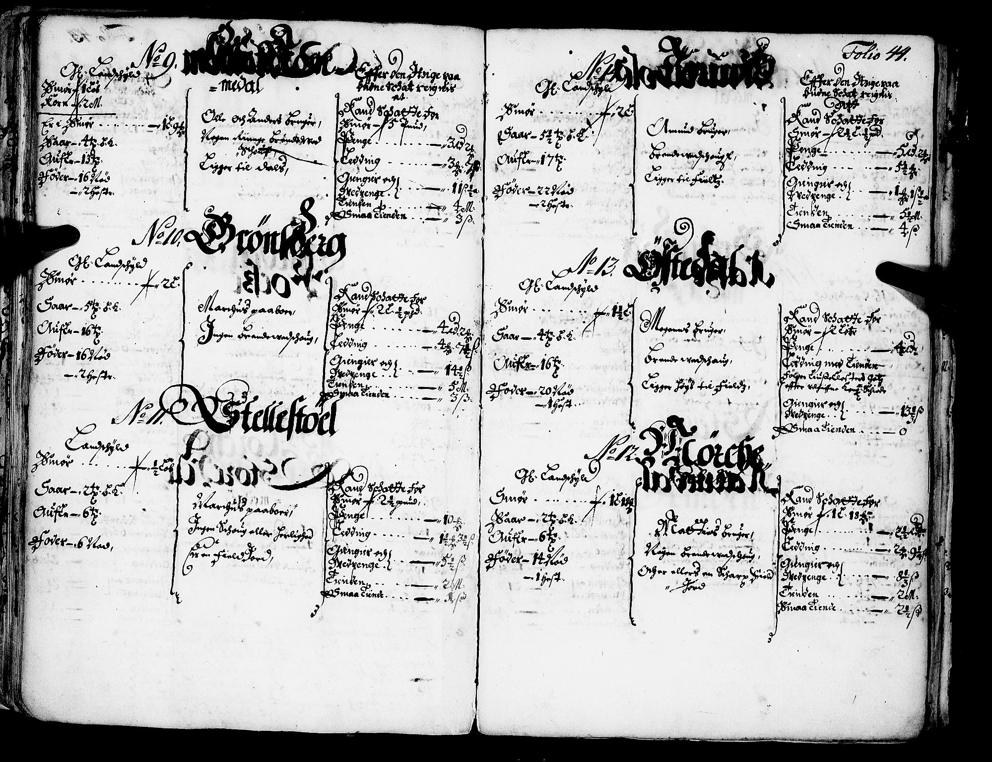 Rentekammeret inntil 1814, Realistisk ordnet avdeling, AV/RA-EA-4070/N/Nb/Nba/L0042: Ytre Sogn fogderi, 1667, s. 43b-44a