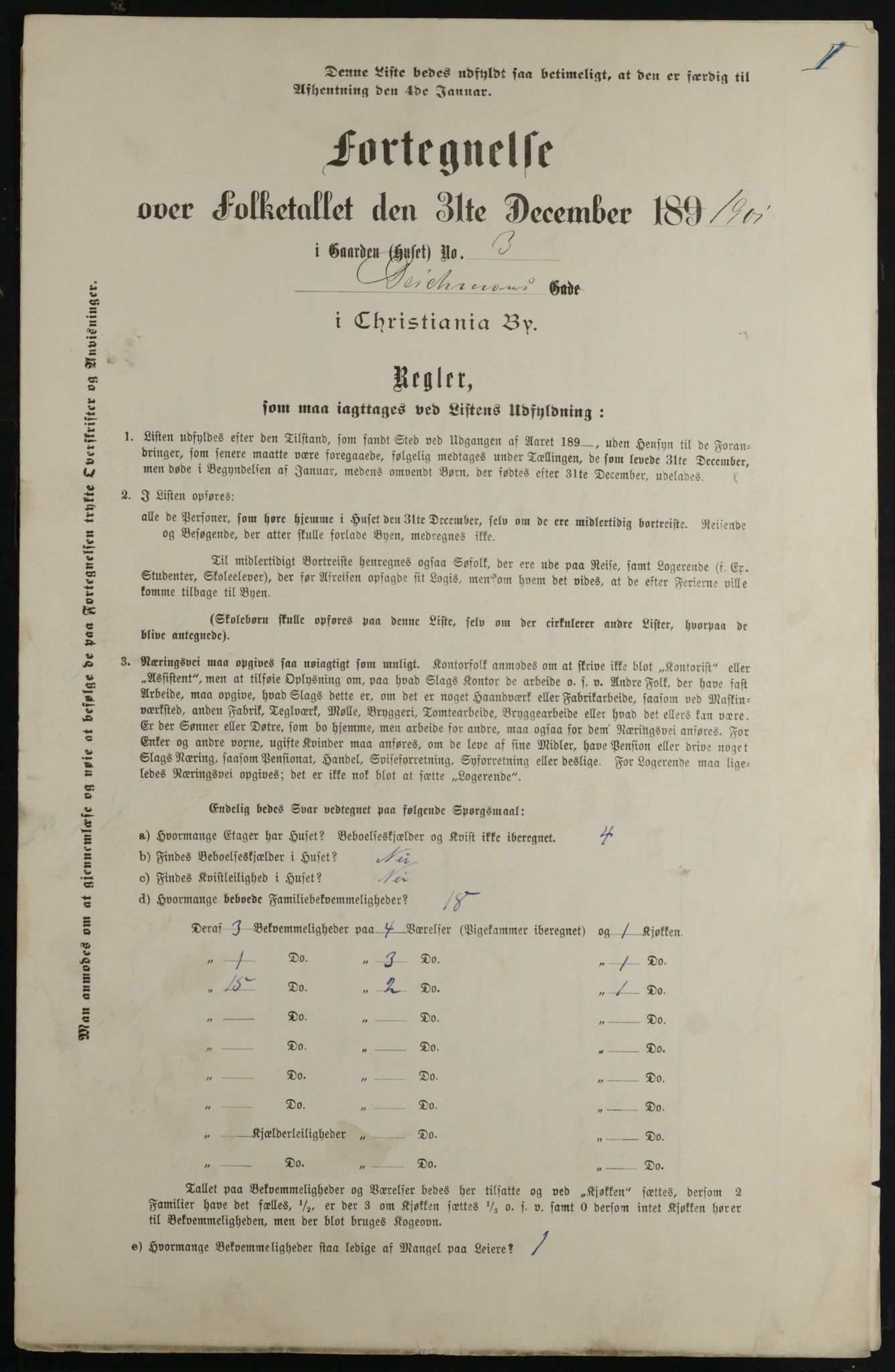 OBA, Kommunal folketelling 31.12.1901 for Kristiania kjøpstad, 1901, s. 2509