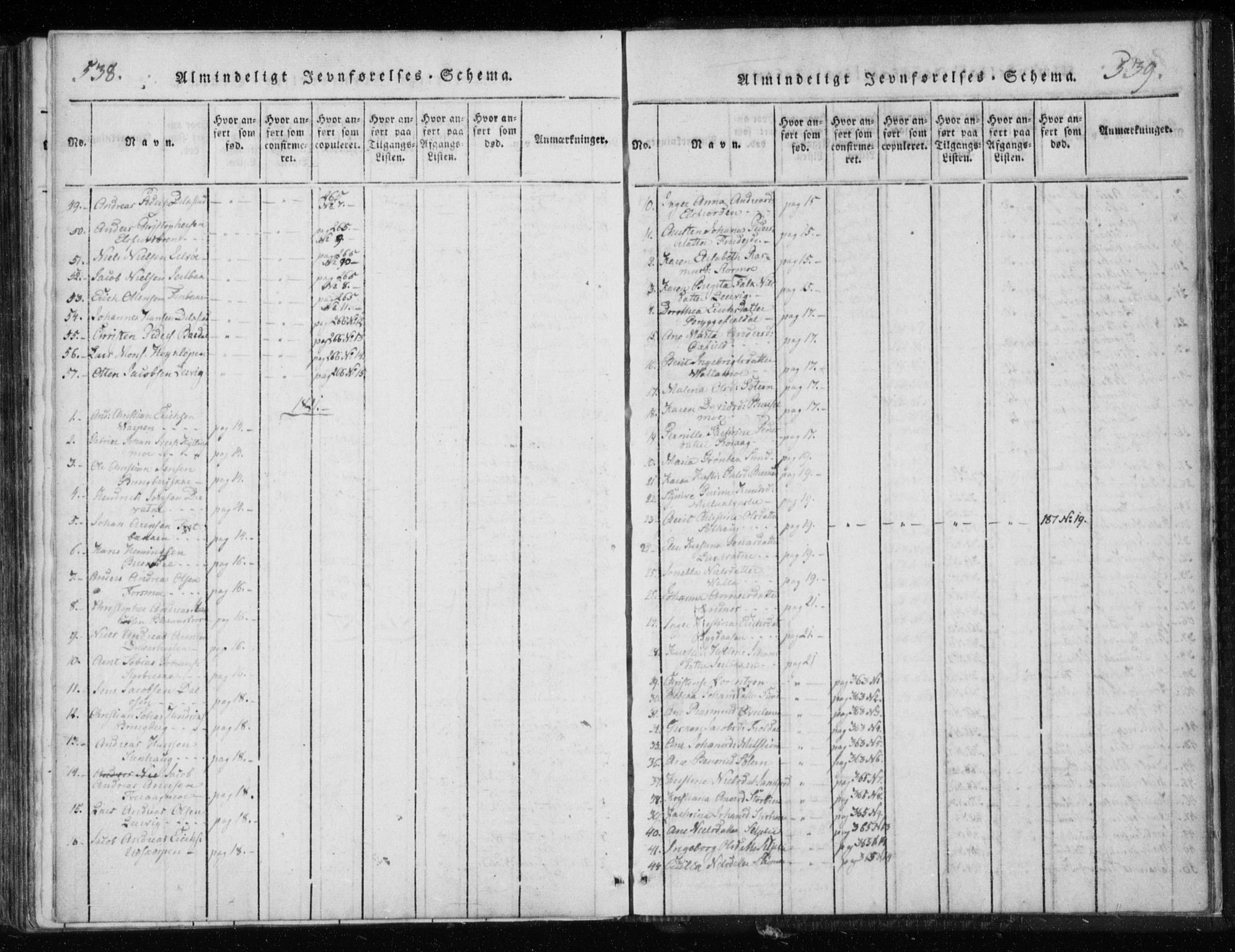 Ministerialprotokoller, klokkerbøker og fødselsregistre - Nordland, AV/SAT-A-1459/825/L0353: Ministerialbok nr. 825A07, 1820-1826, s. 538-539