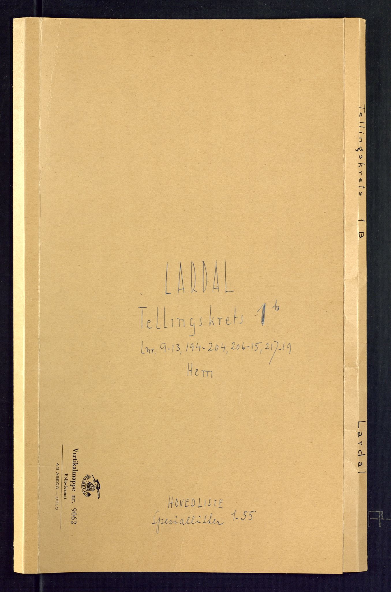 SAKO, Folketelling 1875 for 0728P Lardal prestegjeld, 1875, s. 5