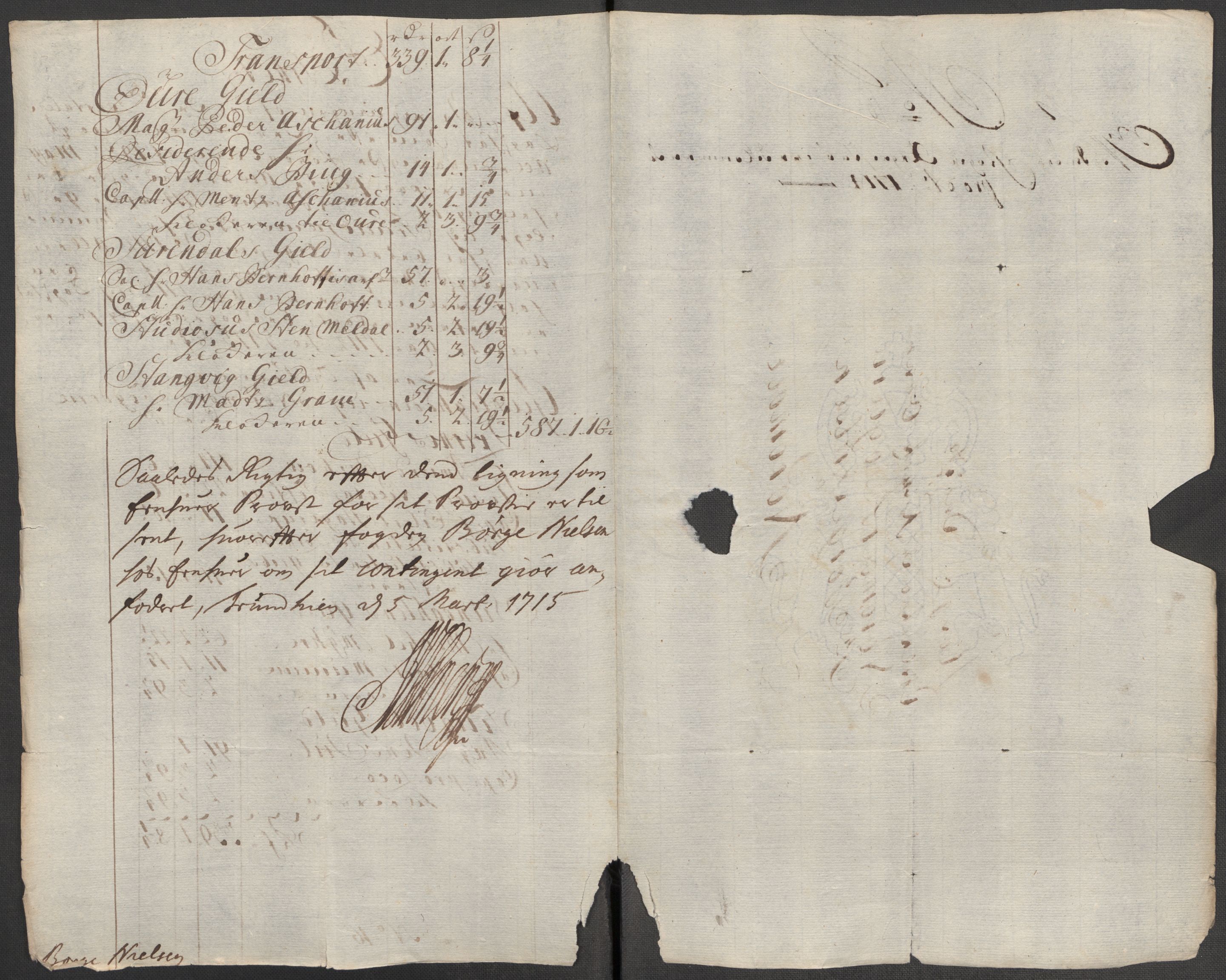 Rentekammeret inntil 1814, Reviderte regnskaper, Fogderegnskap, RA/EA-4092/R56/L3748: Fogderegnskap Nordmøre, 1714-1715, s. 123