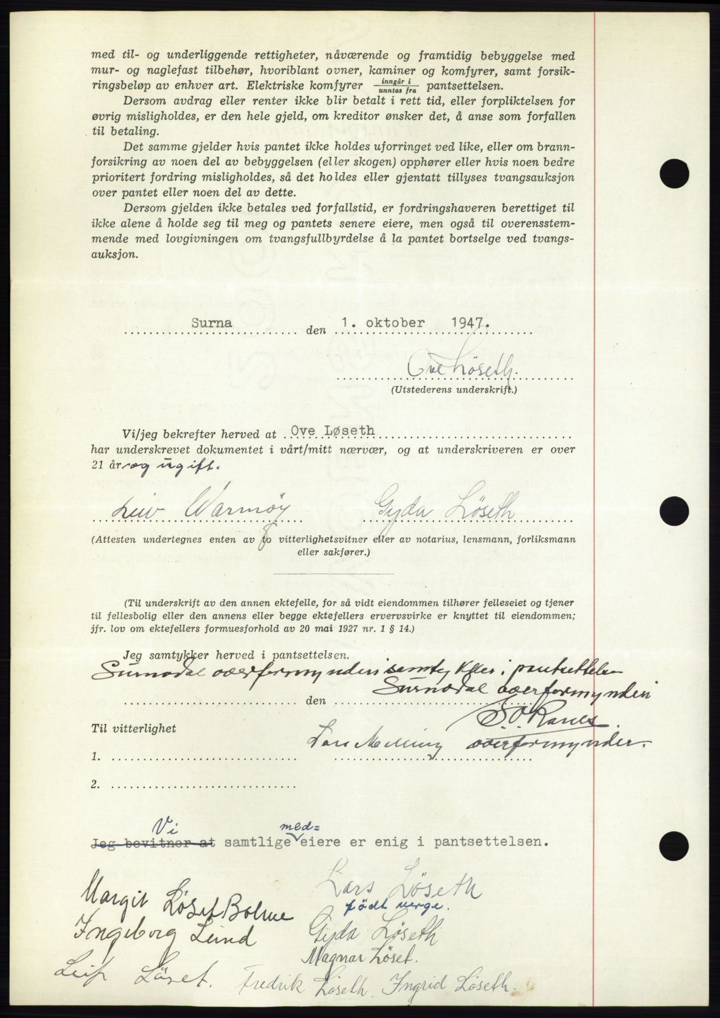 Nordmøre sorenskriveri, AV/SAT-A-4132/1/2/2Ca: Pantebok nr. B97, 1947-1948, Dagboknr: 2571/1947