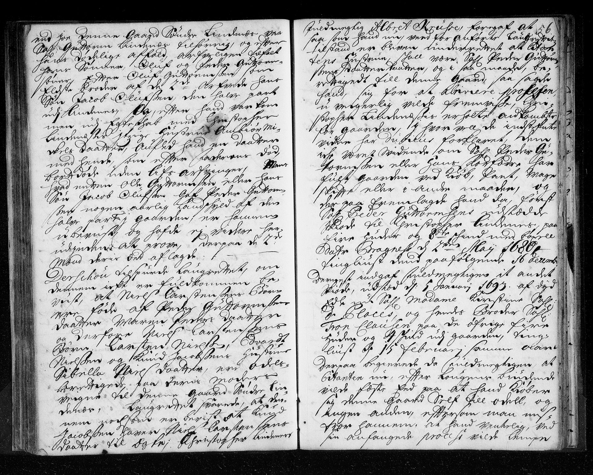 Lier, Røyken og Hurum sorenskriveri, SAKO/A-89/F/Fa/L0041: Tingbok, 1706-1707, s. 56