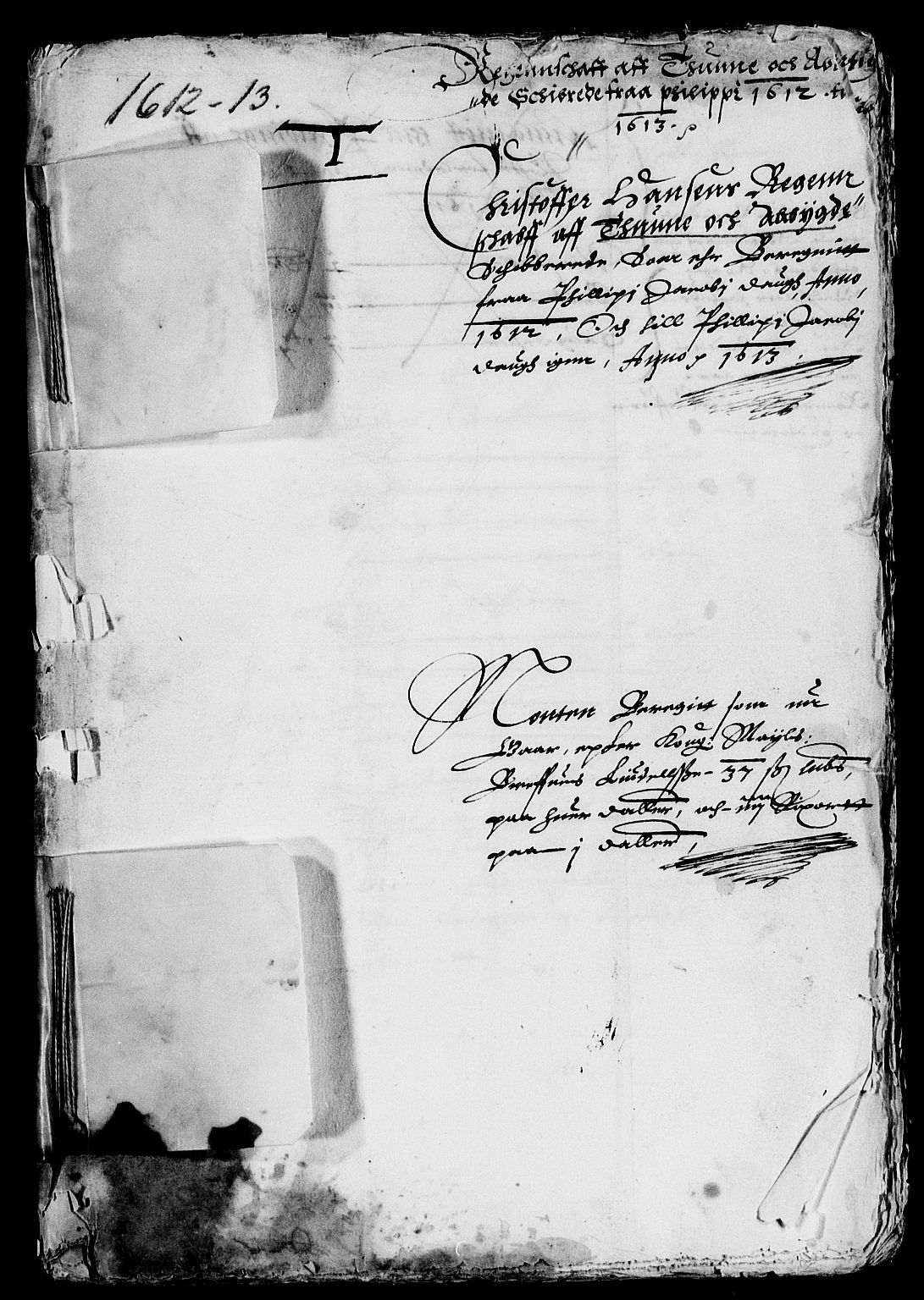 Rentekammeret inntil 1814, Reviderte regnskaper, Lensregnskaper, AV/RA-EA-5023/R/Rb/Rba/L0030: Akershus len, 1612-1613