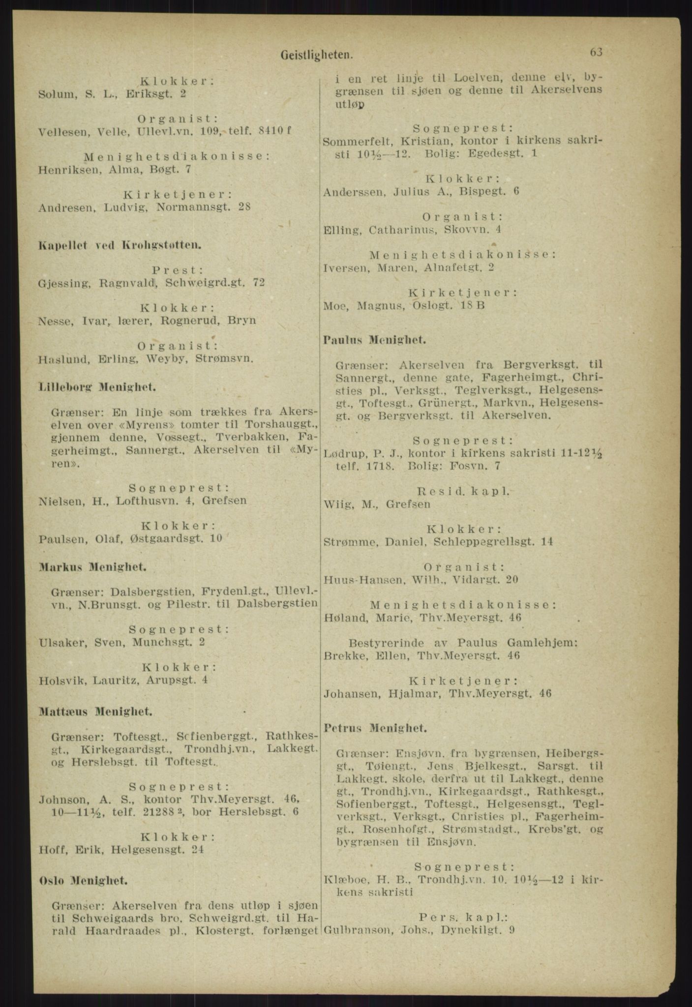 Kristiania/Oslo adressebok, PUBL/-, 1918, s. 70