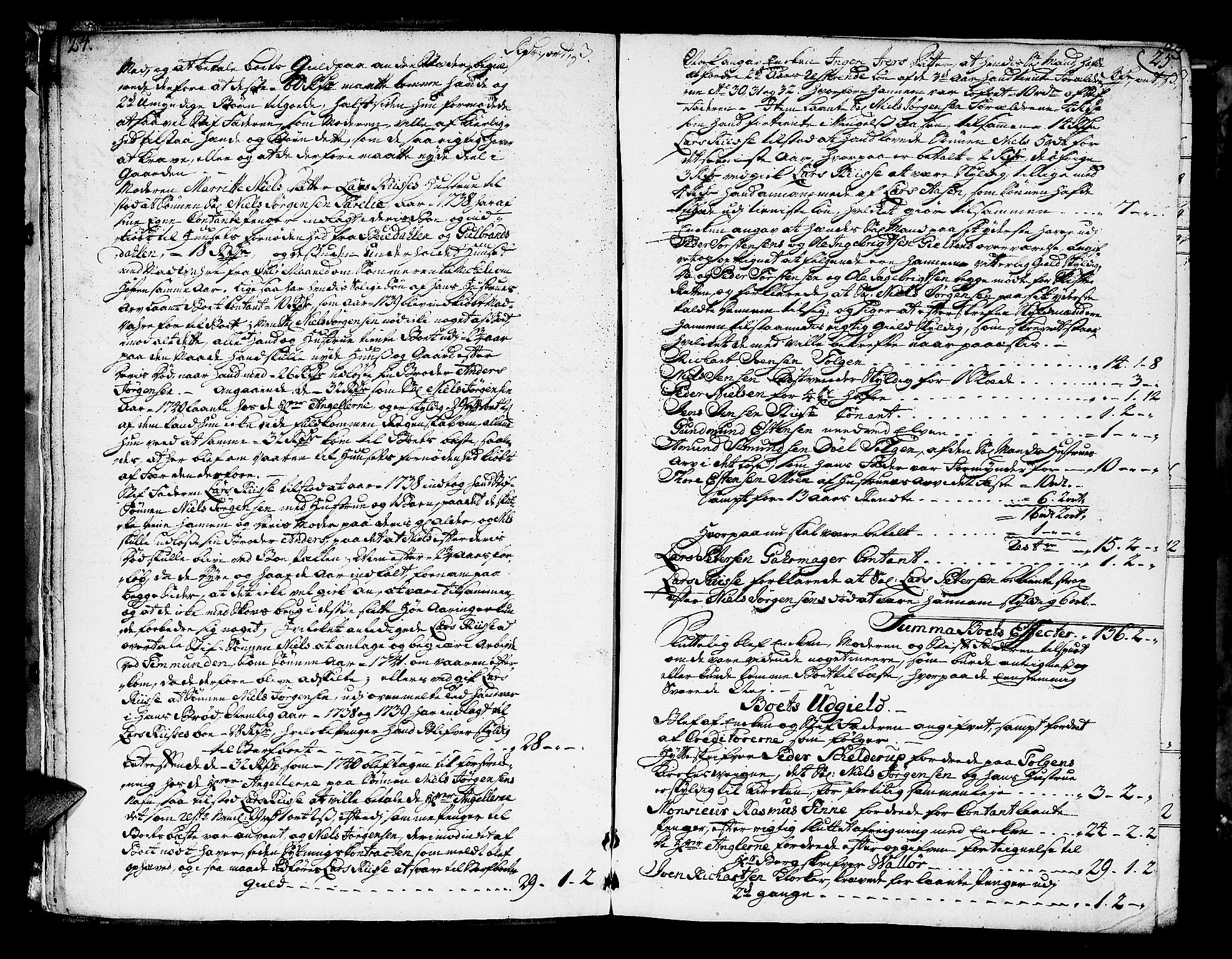 Røros Bergrett, AV/SAT-A-0024/3/3A/L0005: Skifteprotokoll, 1742-1756, s. 24-25