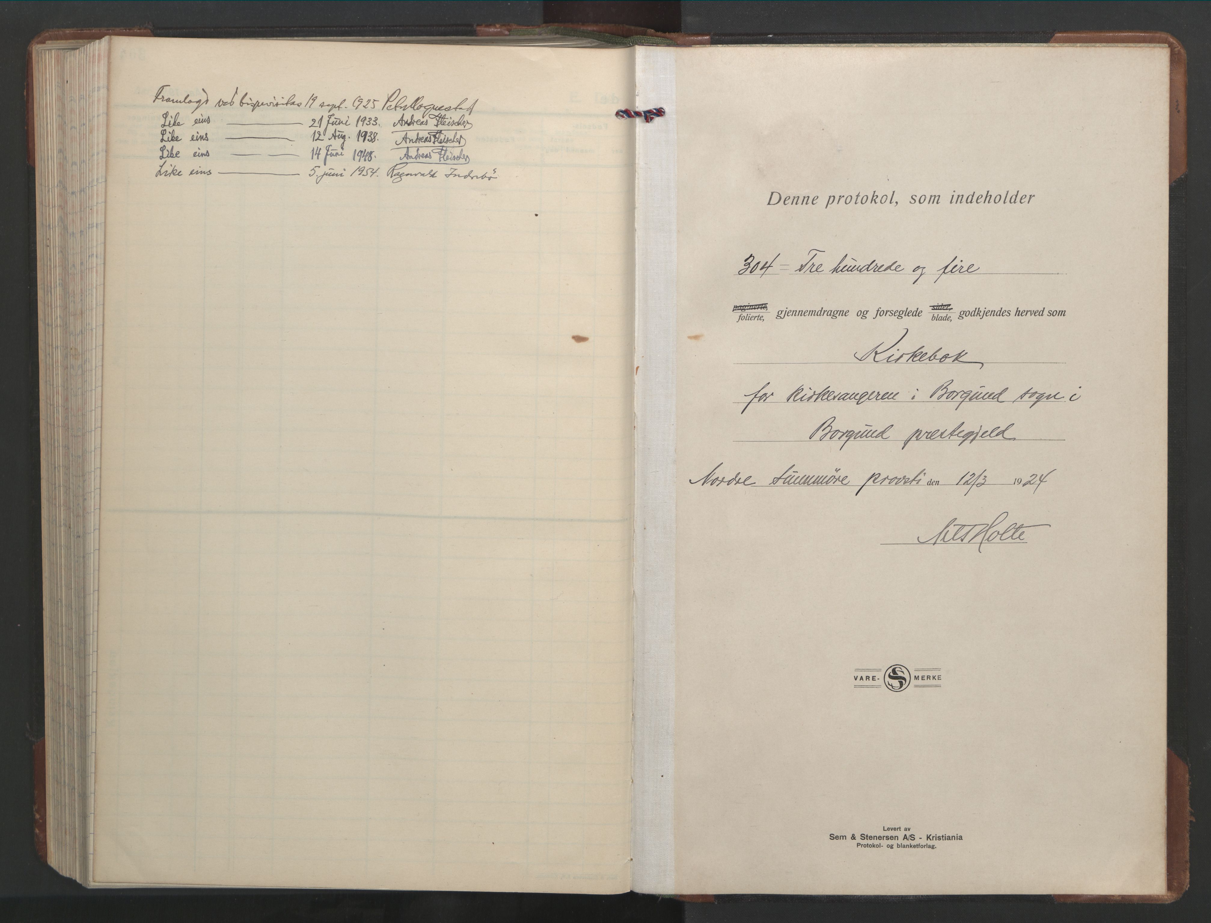 Ministerialprotokoller, klokkerbøker og fødselsregistre - Møre og Romsdal, AV/SAT-A-1454/528/L0435: Klokkerbok nr. 528C16, 1923-1957, s. 297