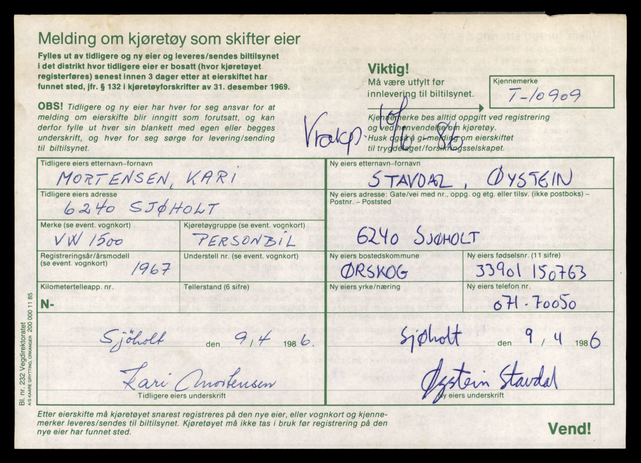 Møre og Romsdal vegkontor - Ålesund trafikkstasjon, SAT/A-4099/F/Fe/L0024: Registreringskort for kjøretøy T 10810 - T 10930, 1927-1998, s. 2627