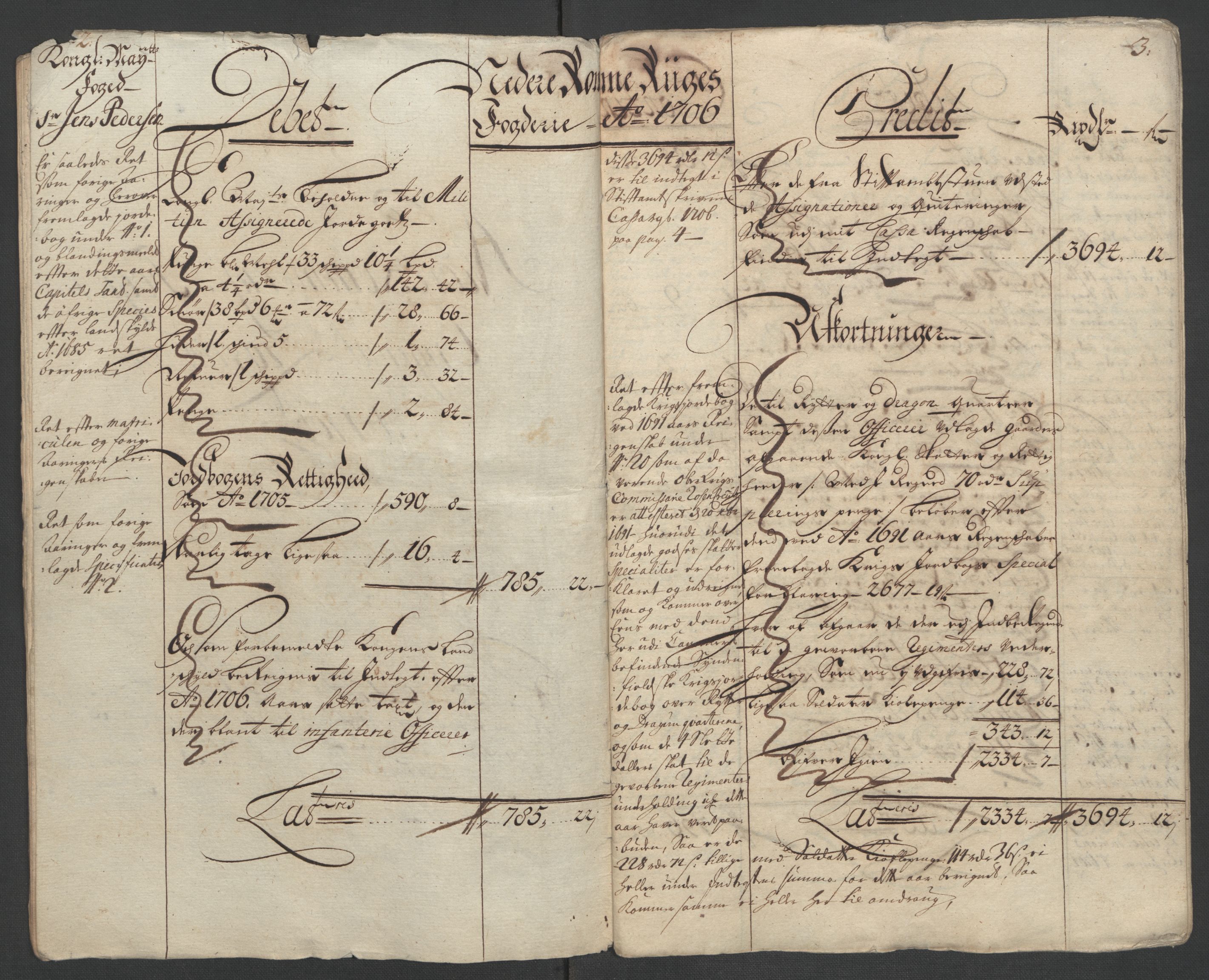 Rentekammeret inntil 1814, Reviderte regnskaper, Fogderegnskap, AV/RA-EA-4092/R11/L0590: Fogderegnskap Nedre Romerike, 1706-1707, s. 16