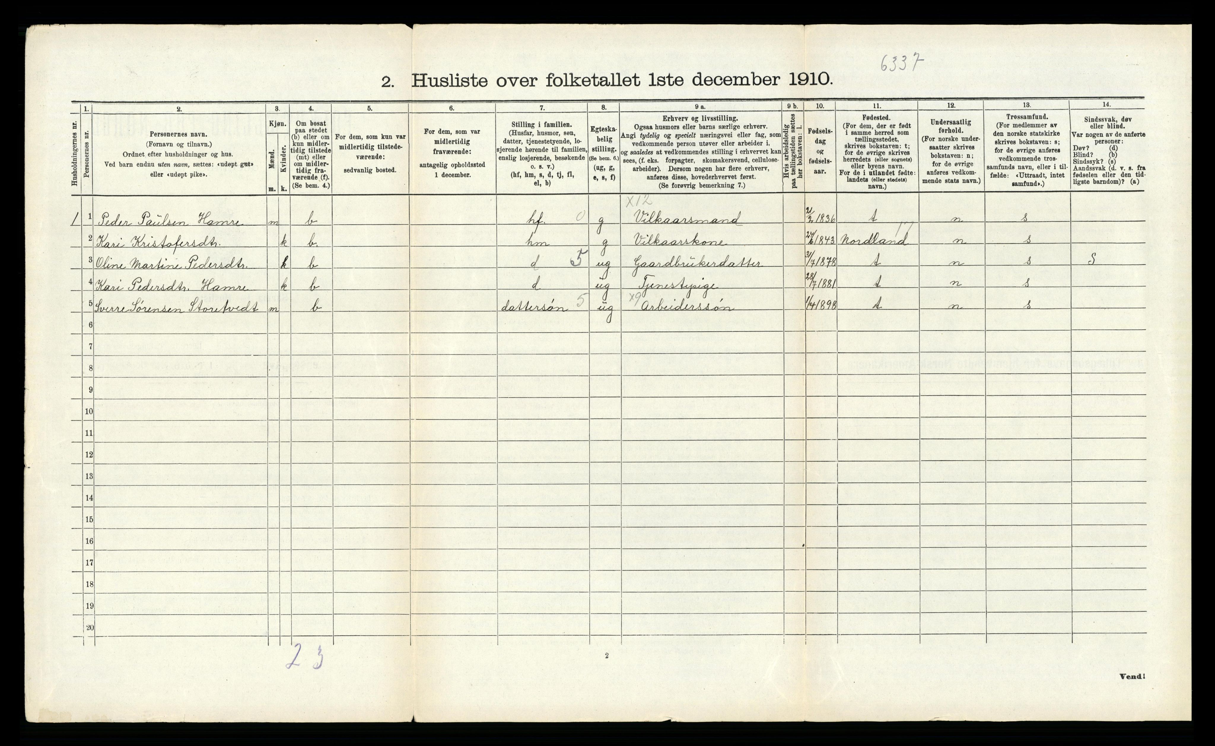 RA, Folketelling 1910 for 1249 Fana herred, 1910, s. 242