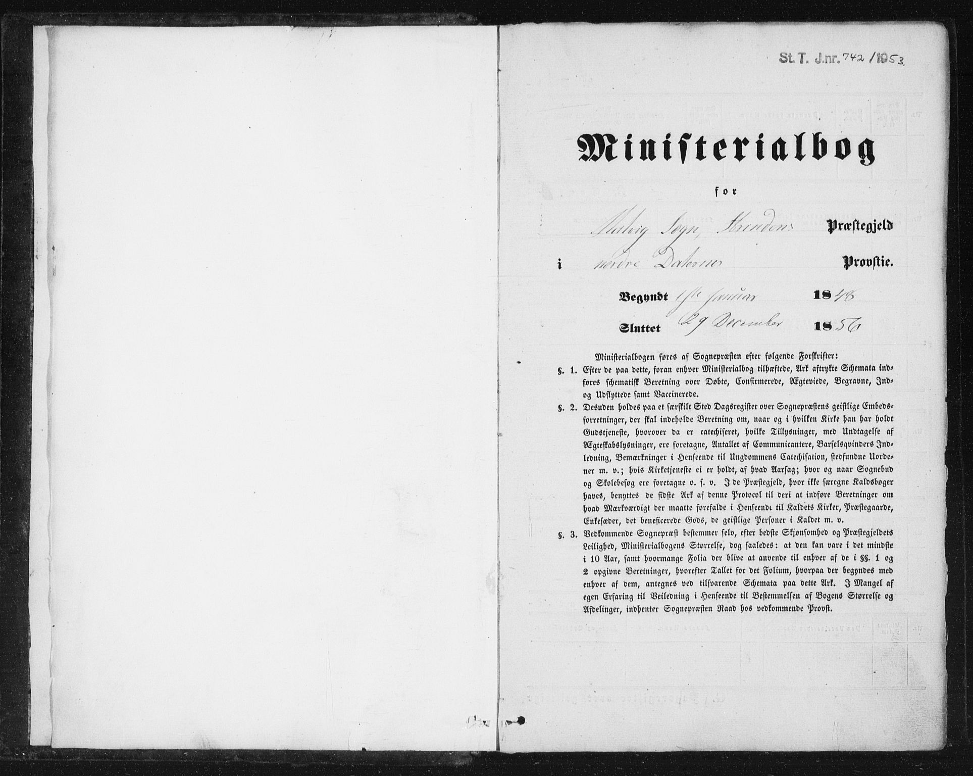 Ministerialprotokoller, klokkerbøker og fødselsregistre - Sør-Trøndelag, SAT/A-1456/616/L0407: Ministerialbok nr. 616A04, 1848-1856
