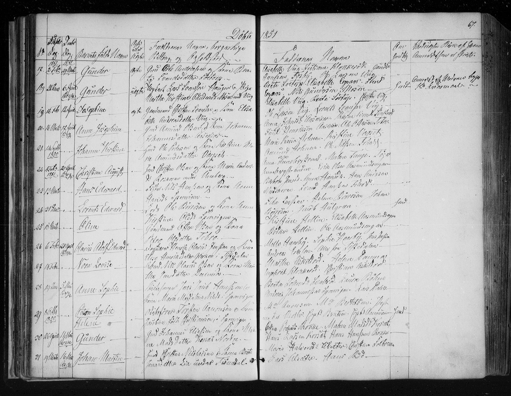 Berg prestekontor Kirkebøker, AV/SAO-A-10902/F/Fa/L0004: Ministerialbok nr. I 4, 1843-1860, s. 67