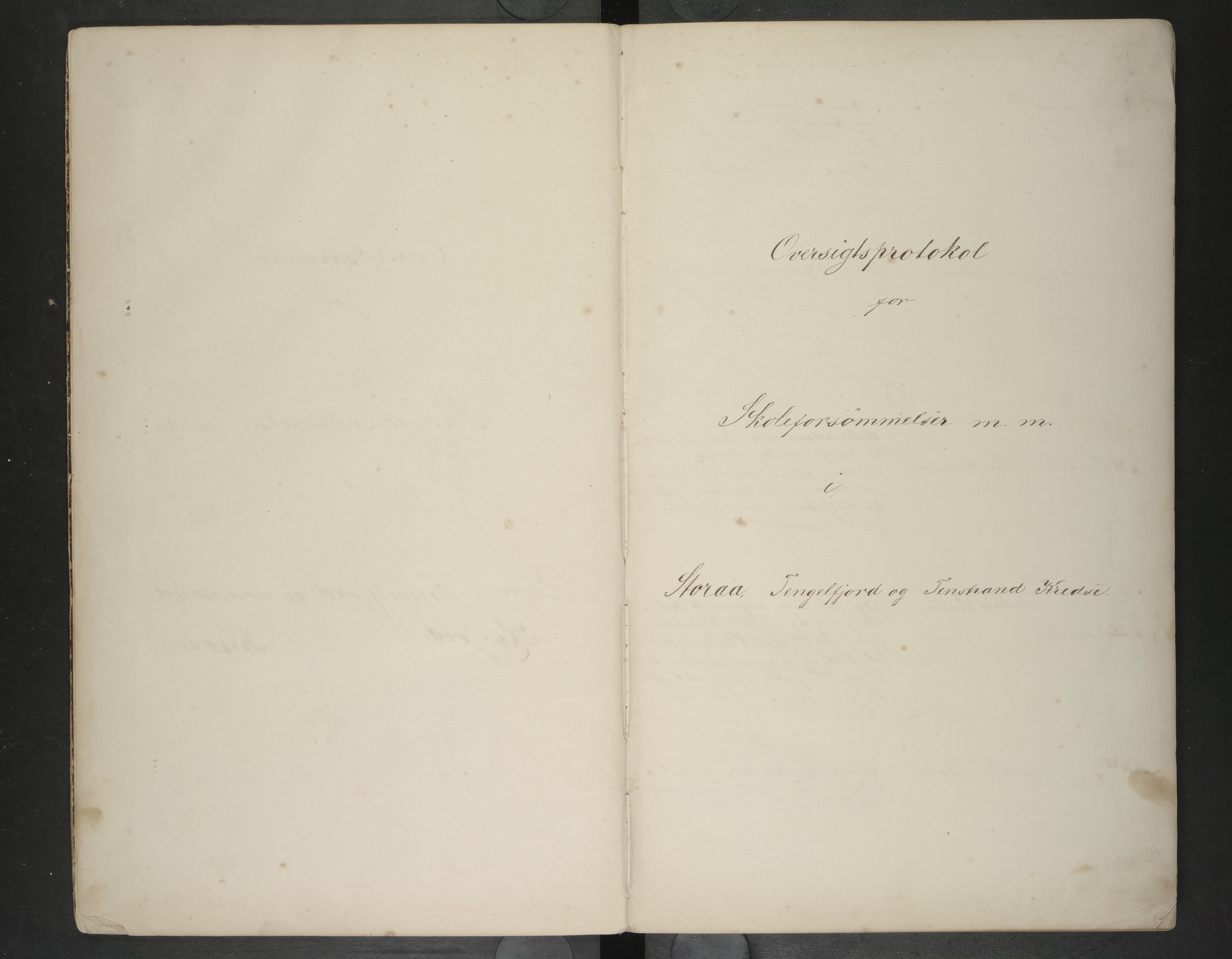 Hadsel kommune. Raftsund skoledistrikt, AIN/K-18660.510.35/F/L0003: Oversiktsprotokoll for skoleforsømmelser: Storå, Tengelfjord og Tennstrand, 1883-1889