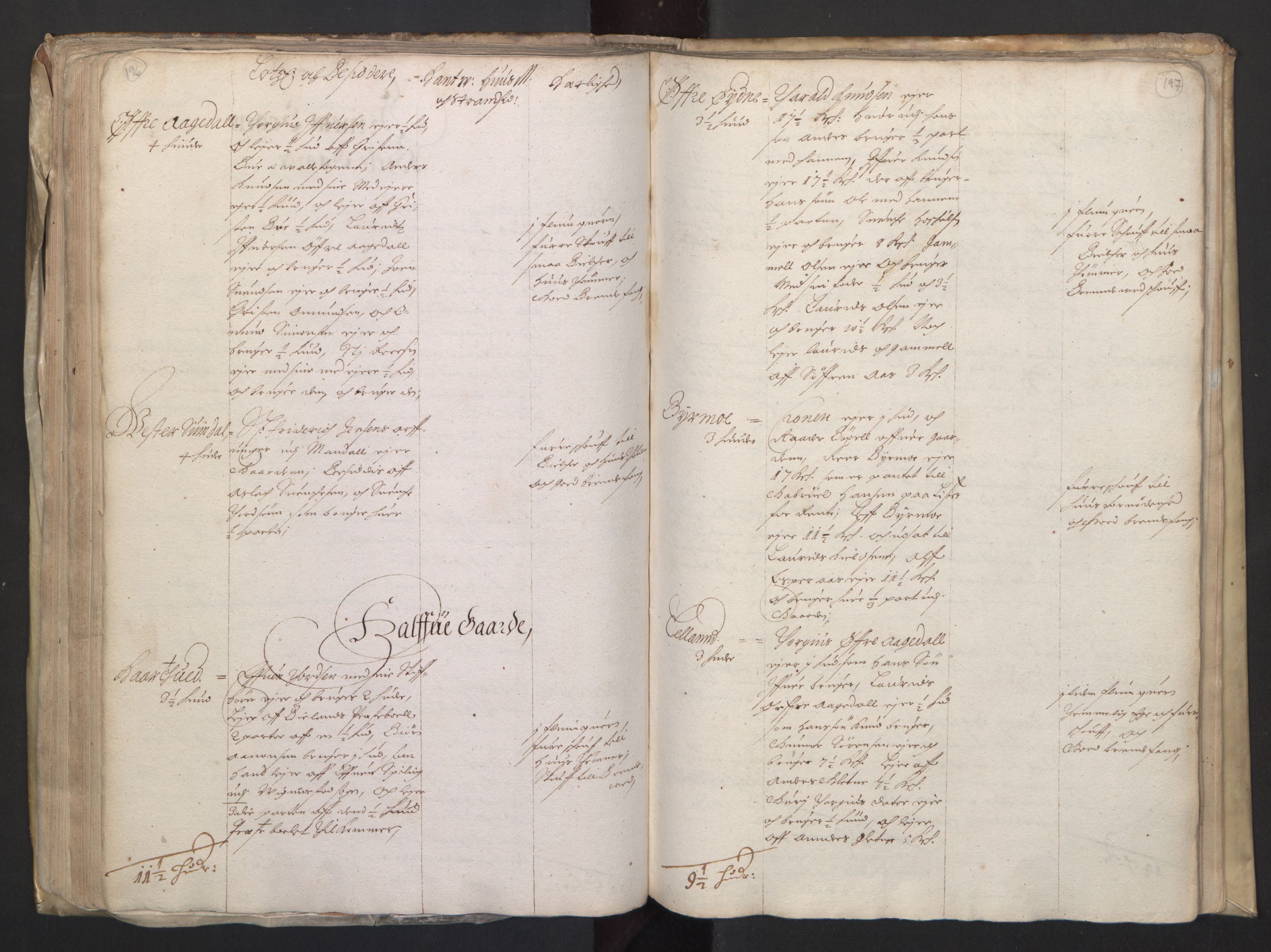 Rentekammeret inntil 1814, Realistisk ordnet avdeling, AV/RA-EA-4070/L/L0020/0004: Agder lagdømme: / Alminnelig jordebok. Lista len, 1661, s. 196-197