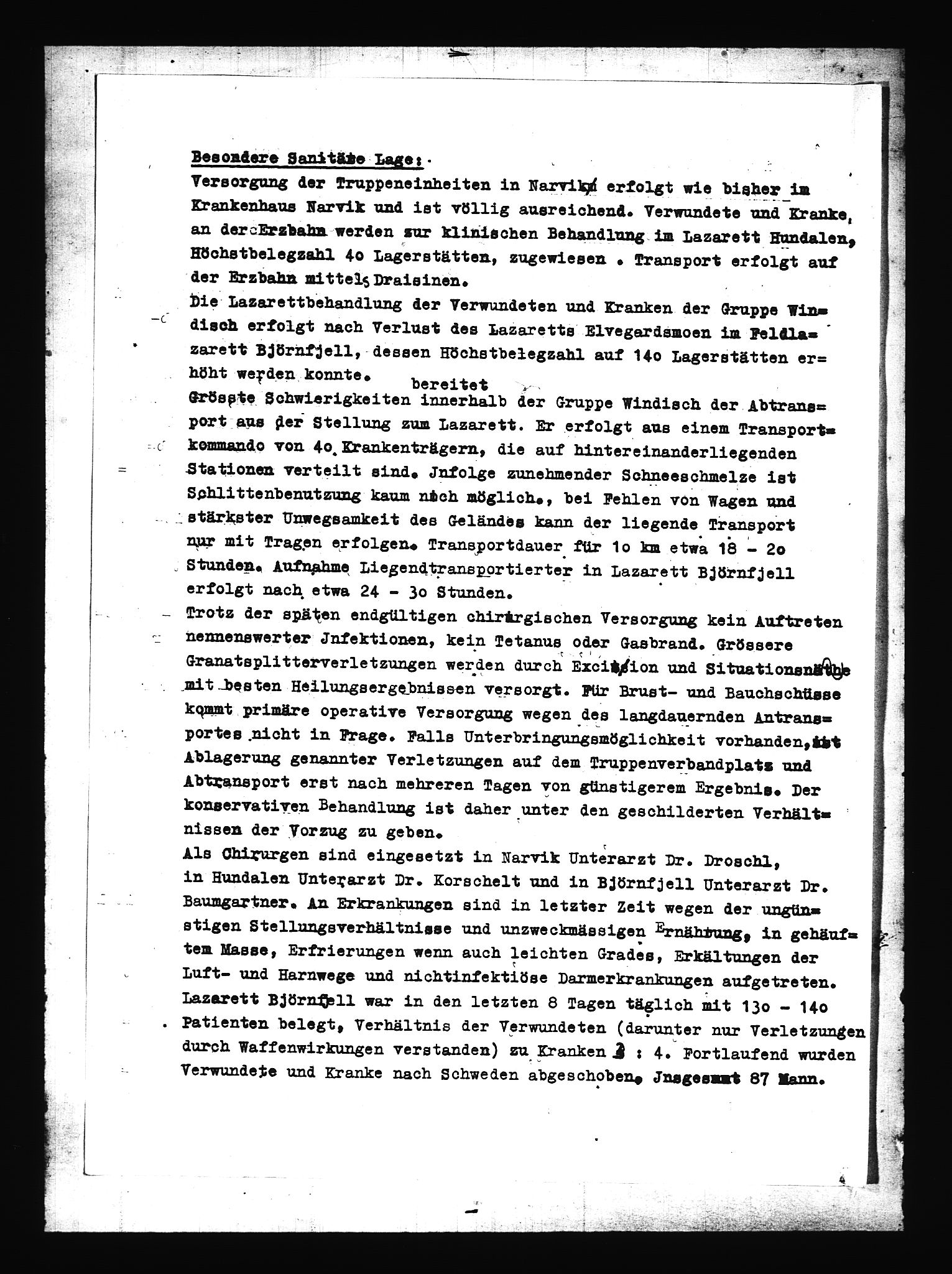 Documents Section, AV/RA-RAFA-2200/V/L0086: Amerikansk mikrofilm "Captured German Documents".
Box No. 725.  FKA jnr. 601/1954., 1940, s. 395