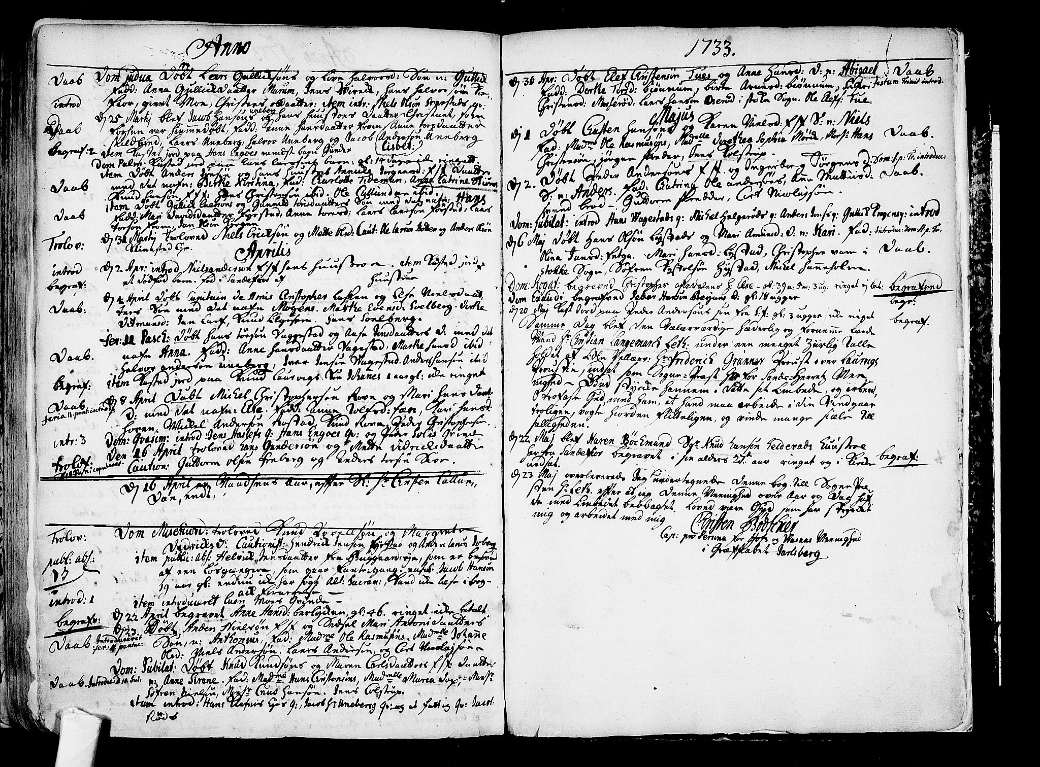 Sandar kirkebøker, AV/SAKO-A-243/F/Fa/L0001: Ministerialbok nr. 1, 1709-1733