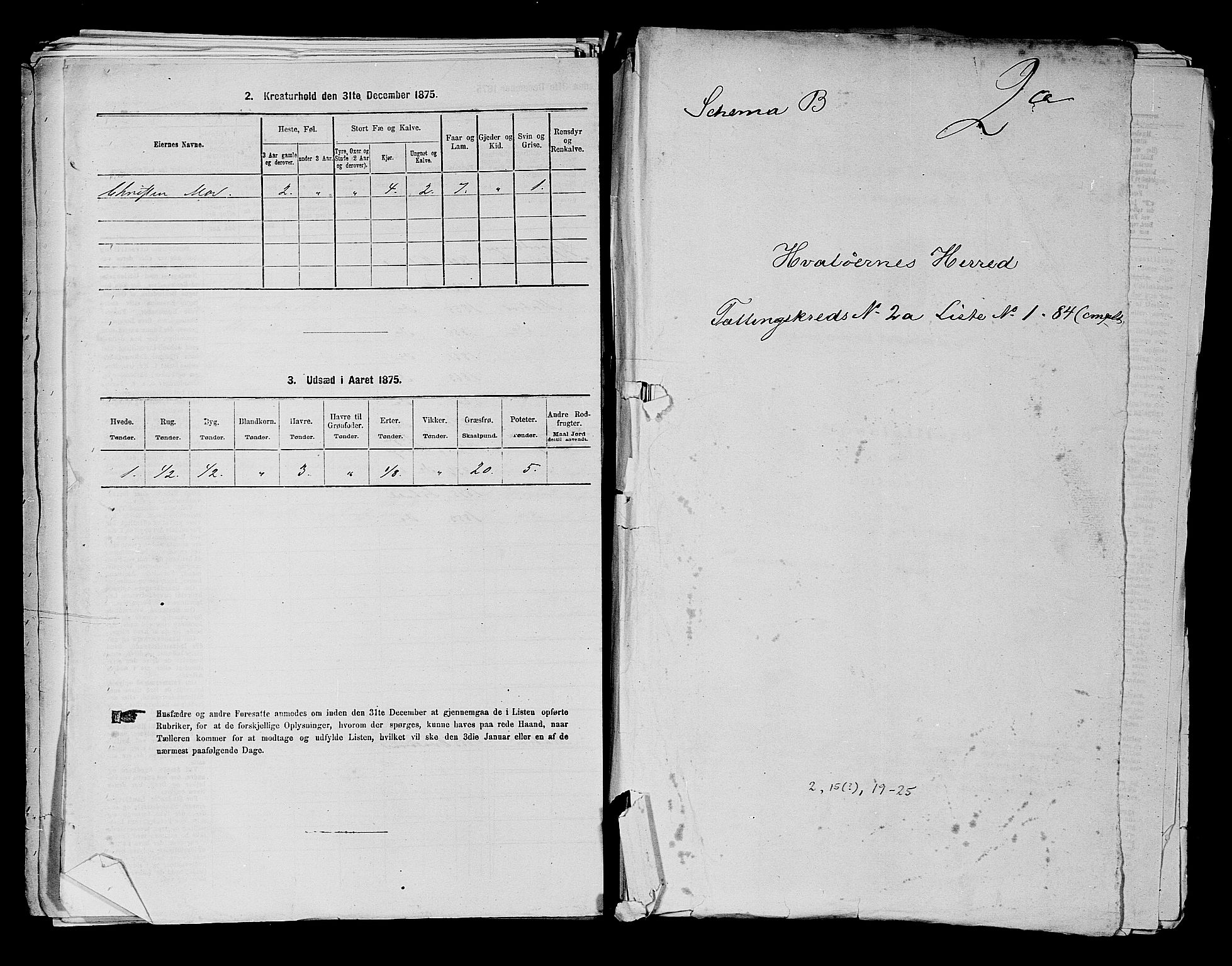 RA, Folketelling 1875 for 0111P Hvaler prestegjeld, 1875, s. 253