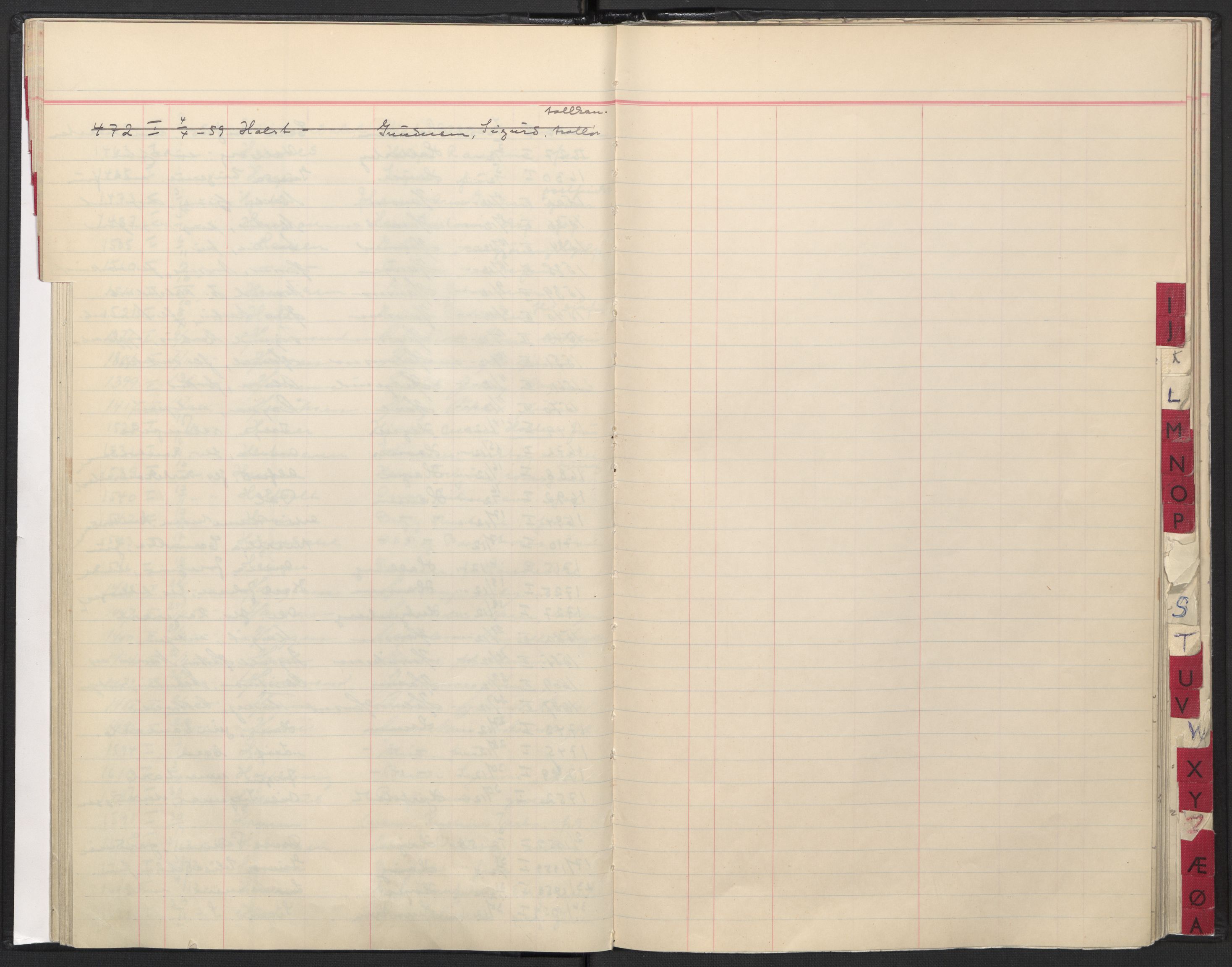 Oslo skifterett, AV/SAO-A-10383/F/Fa/Faa/L0058: Register til dødsfallsprotokollene, 1958