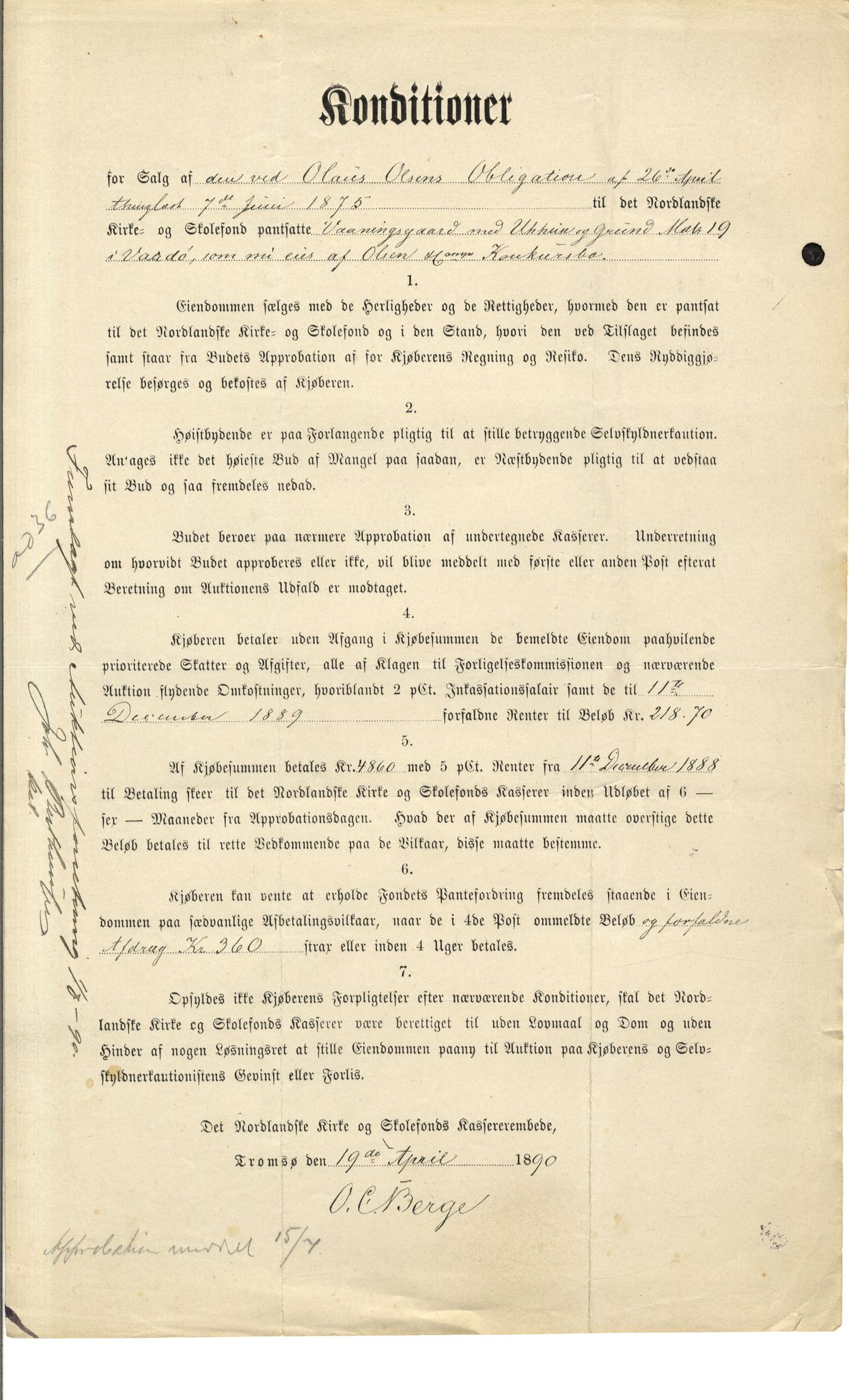 Brodtkorb handel A/S, VAMU/A-0001/Q/Qb/L0001: Skjøter og grunnbrev i Vardø by, 1822-1943, s. 219