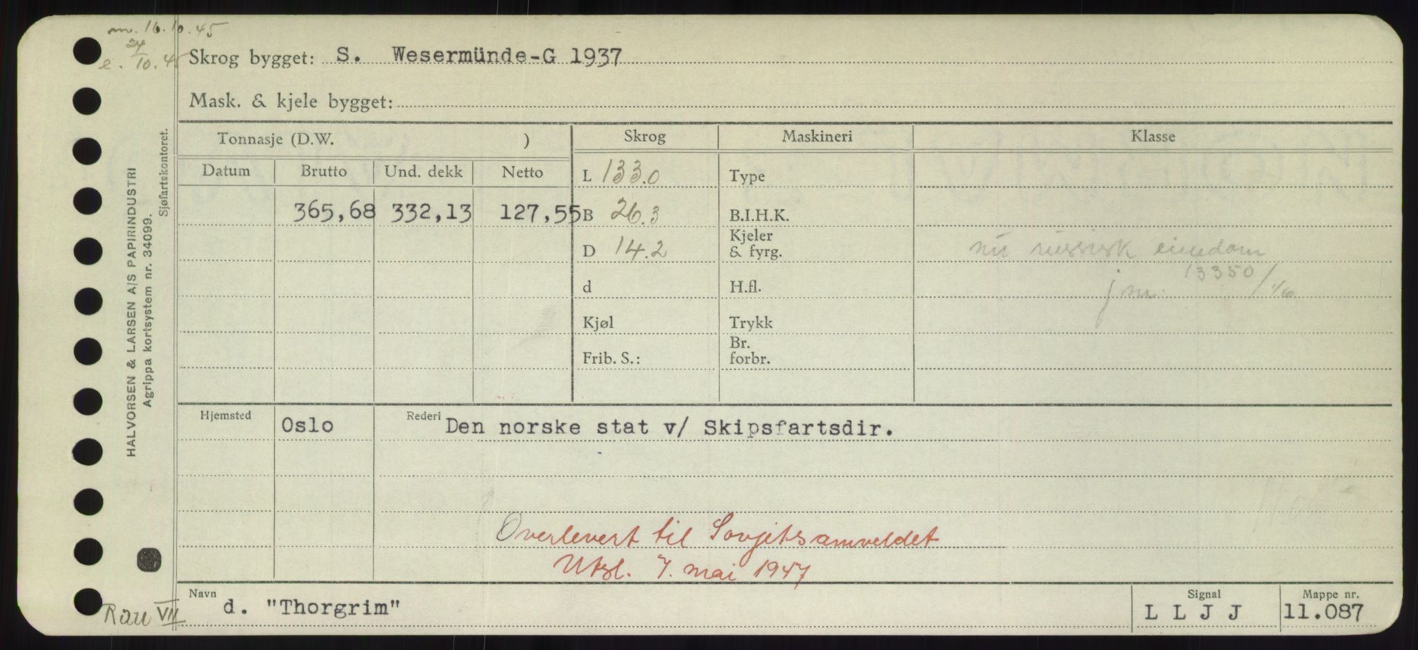 Sjøfartsdirektoratet med forløpere, Skipsmålingen, AV/RA-S-1627/H/Hd/L0038: Fartøy, T-Th, s. 689