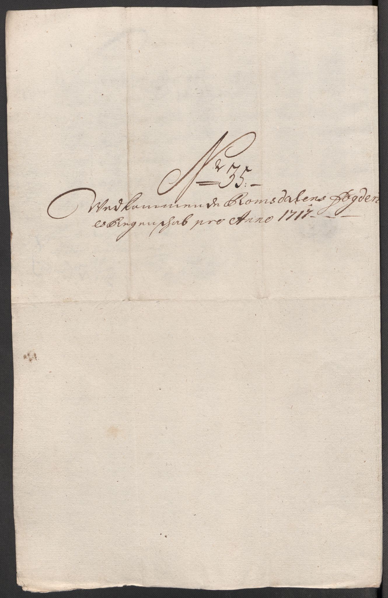 Rentekammeret inntil 1814, Reviderte regnskaper, Fogderegnskap, RA/EA-4092/R55/L3664: Fogderegnskap Romsdal, 1717, s. 200