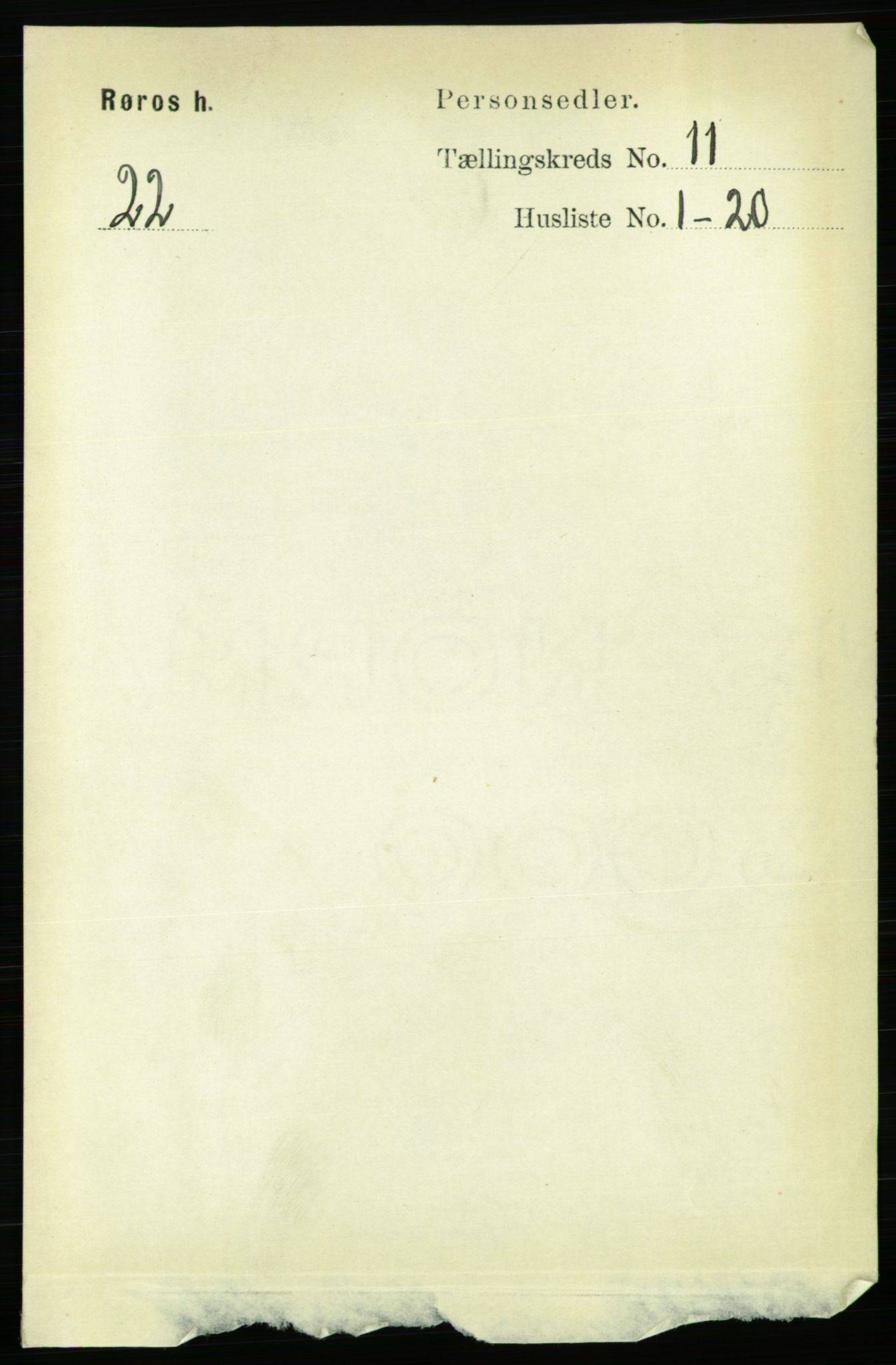 RA, Folketelling 1891 for 1640 Røros herred, 1891, s. 2228