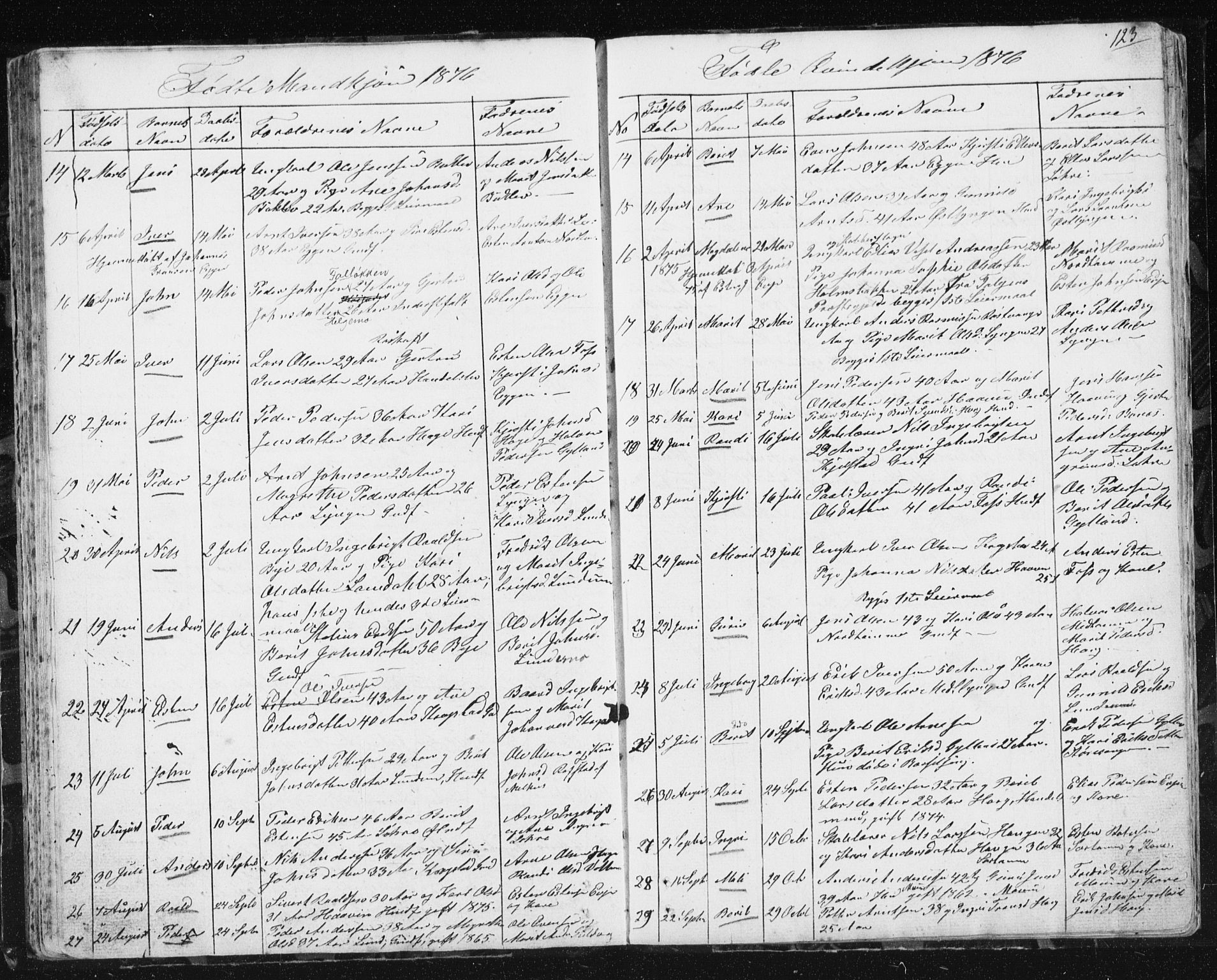 Ministerialprotokoller, klokkerbøker og fødselsregistre - Sør-Trøndelag, SAT/A-1456/692/L1110: Klokkerbok nr. 692C05, 1849-1889, s. 123