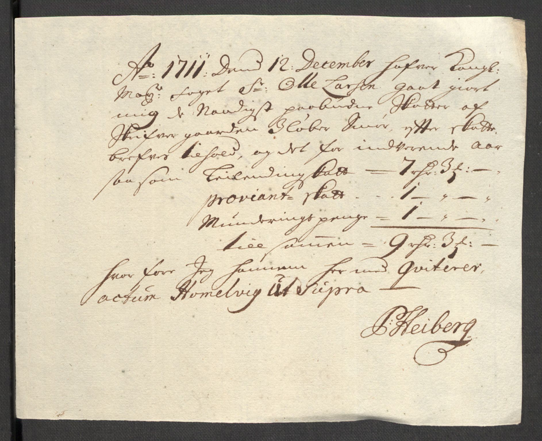 Rentekammeret inntil 1814, Reviderte regnskaper, Fogderegnskap, RA/EA-4092/R48/L2987: Fogderegnskap Sunnhordland og Hardanger, 1711, s. 333