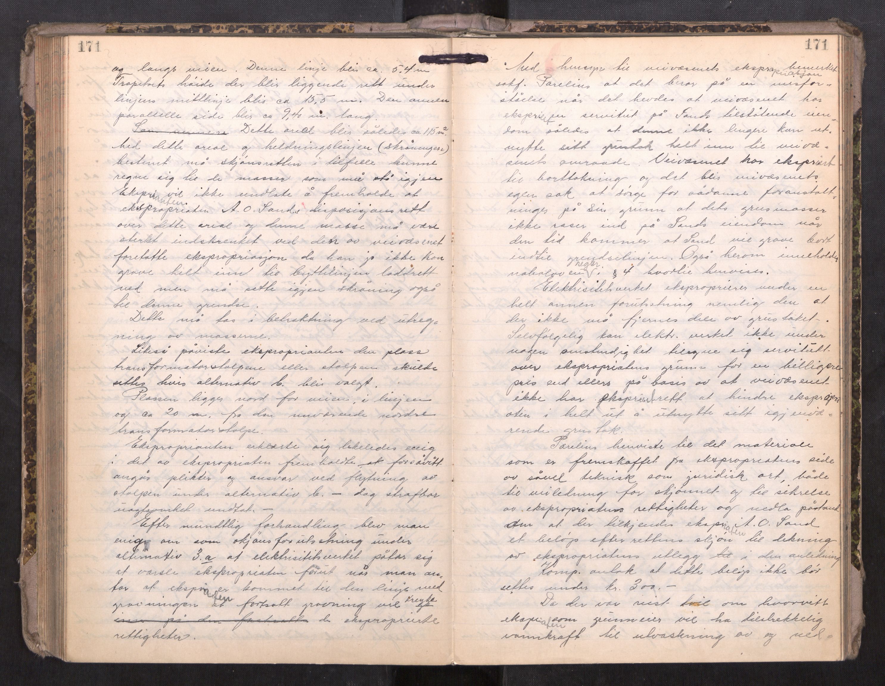Romsdal sorenskriveri, AV/SAT-A-4149/1/1/1B/L0021: Ekstrarettsprotokoll, 1921-1933, s. 171
