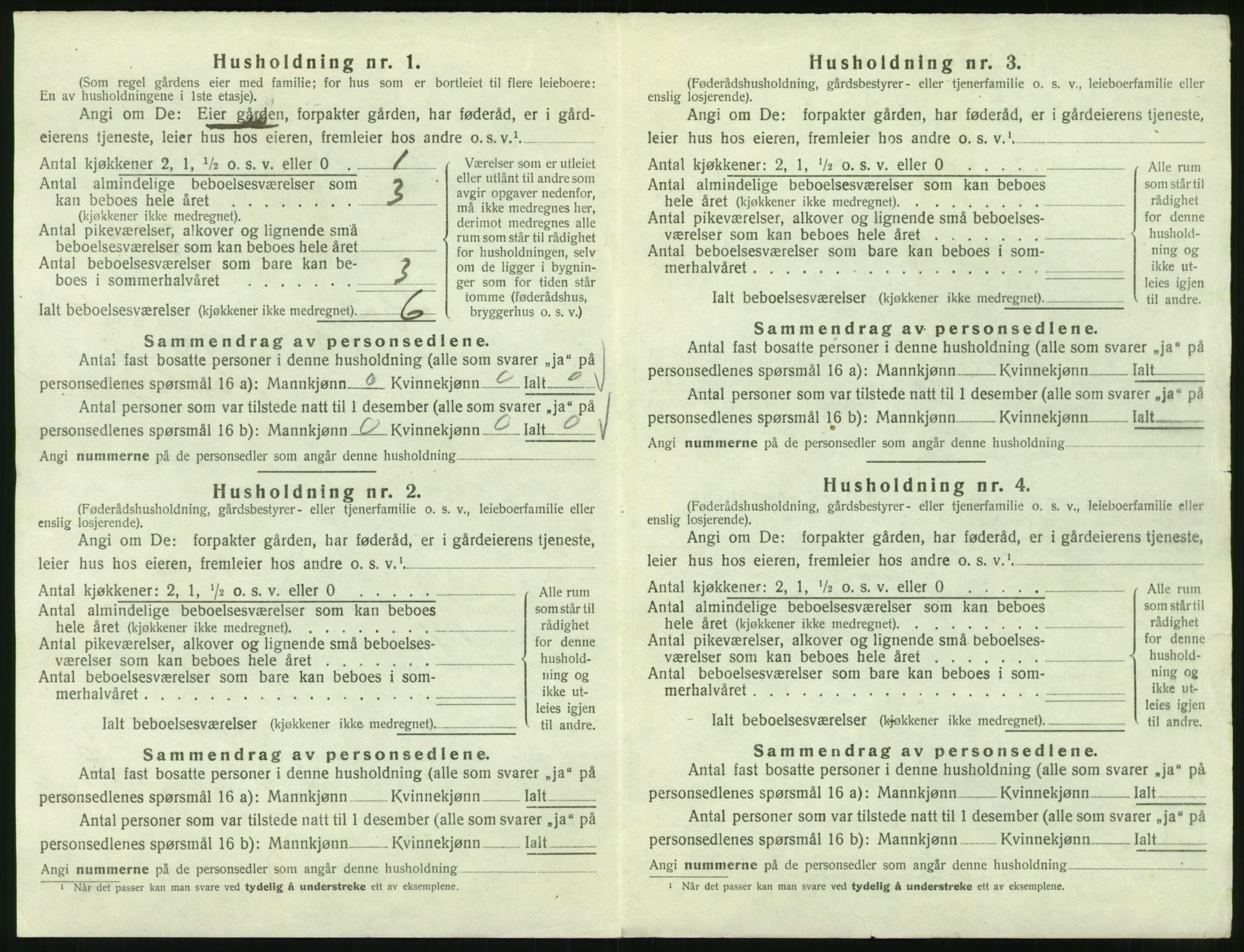 SAST, Folketelling 1920 for 1128 Høle herred, 1920, s. 522