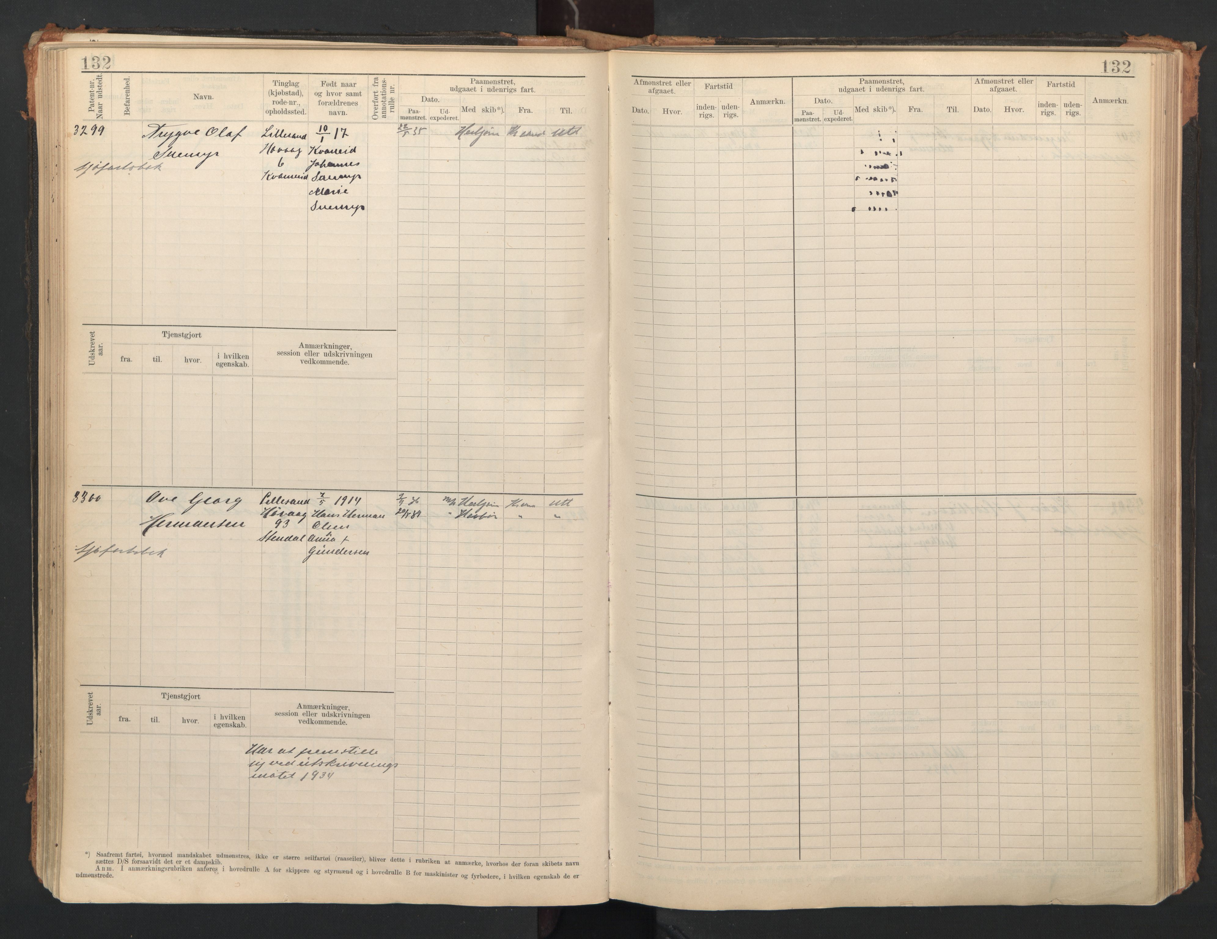 Lillesand mønstringskrets, AV/SAK-2031-0014/F/Fb/L0006: Hovedrulle A nr 3049-3634, W-15, 1913-1946, s. 139