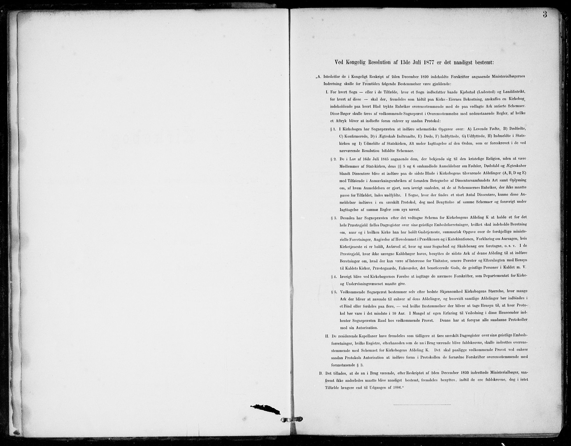 Korskirken sokneprestembete, SAB/A-76101/H/Hab: Klokkerbok nr. E 4, 1884-1910, s. 3
