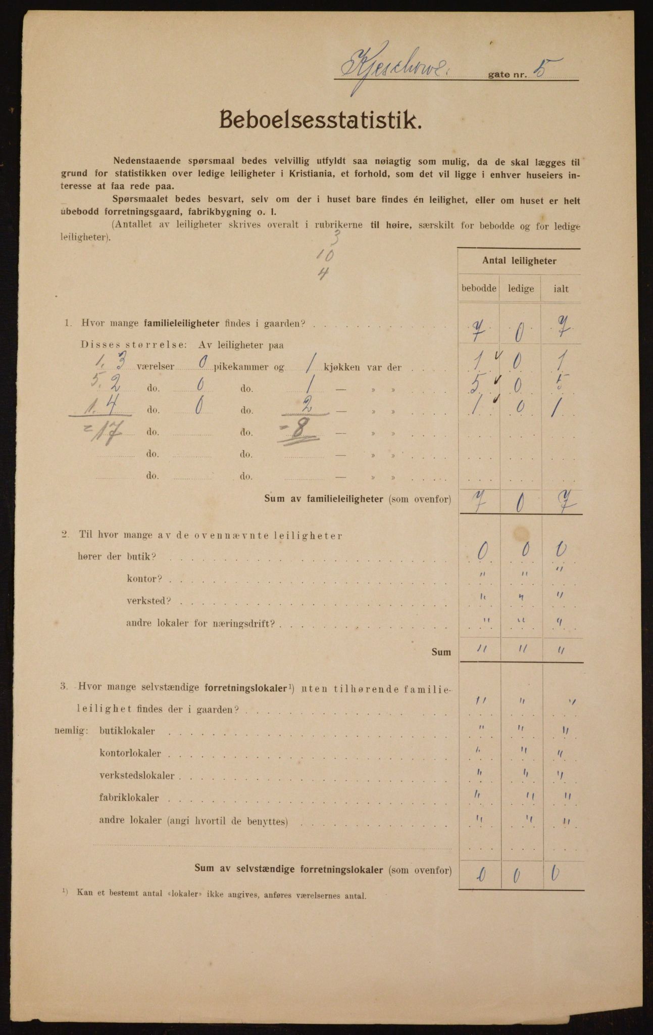 OBA, Kommunal folketelling 1.2.1910 for Kristiania, 1910, s. 47913