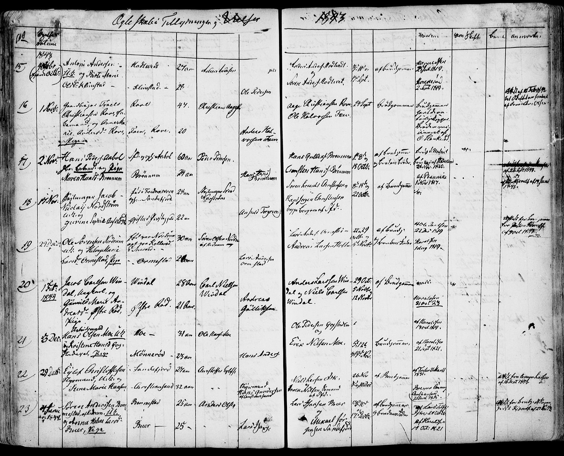 Sandar kirkebøker, AV/SAKO-A-243/F/Fa/L0005: Ministerialbok nr. 5, 1832-1847, s. 640-641