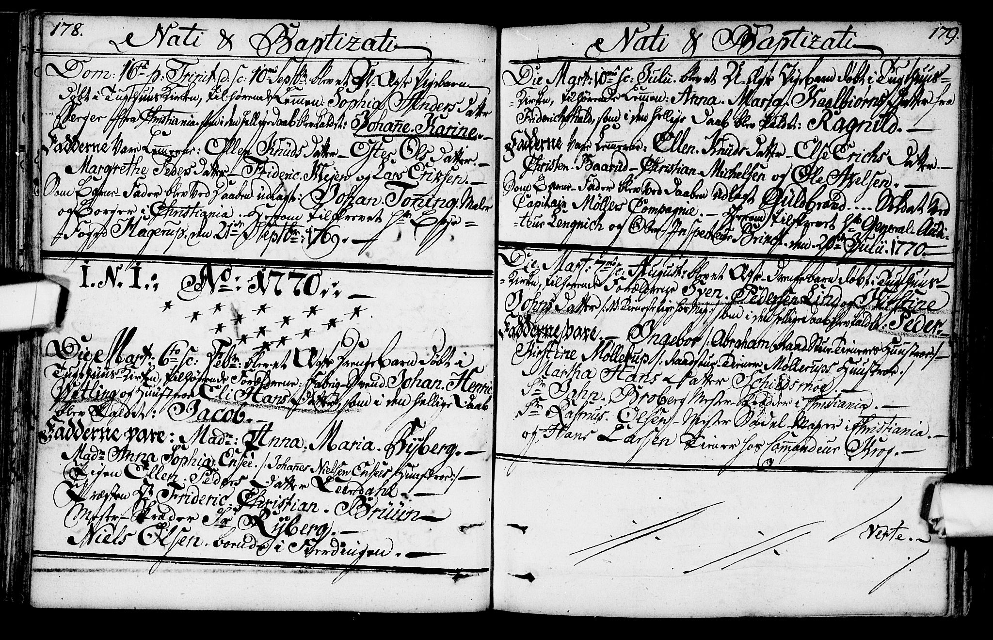 Kristiania tukthusprest Kirkebøker, AV/SAO-A-10881/F/Fa/L0001: Ministerialbok nr. 1, 1758-1828, s. 178-179