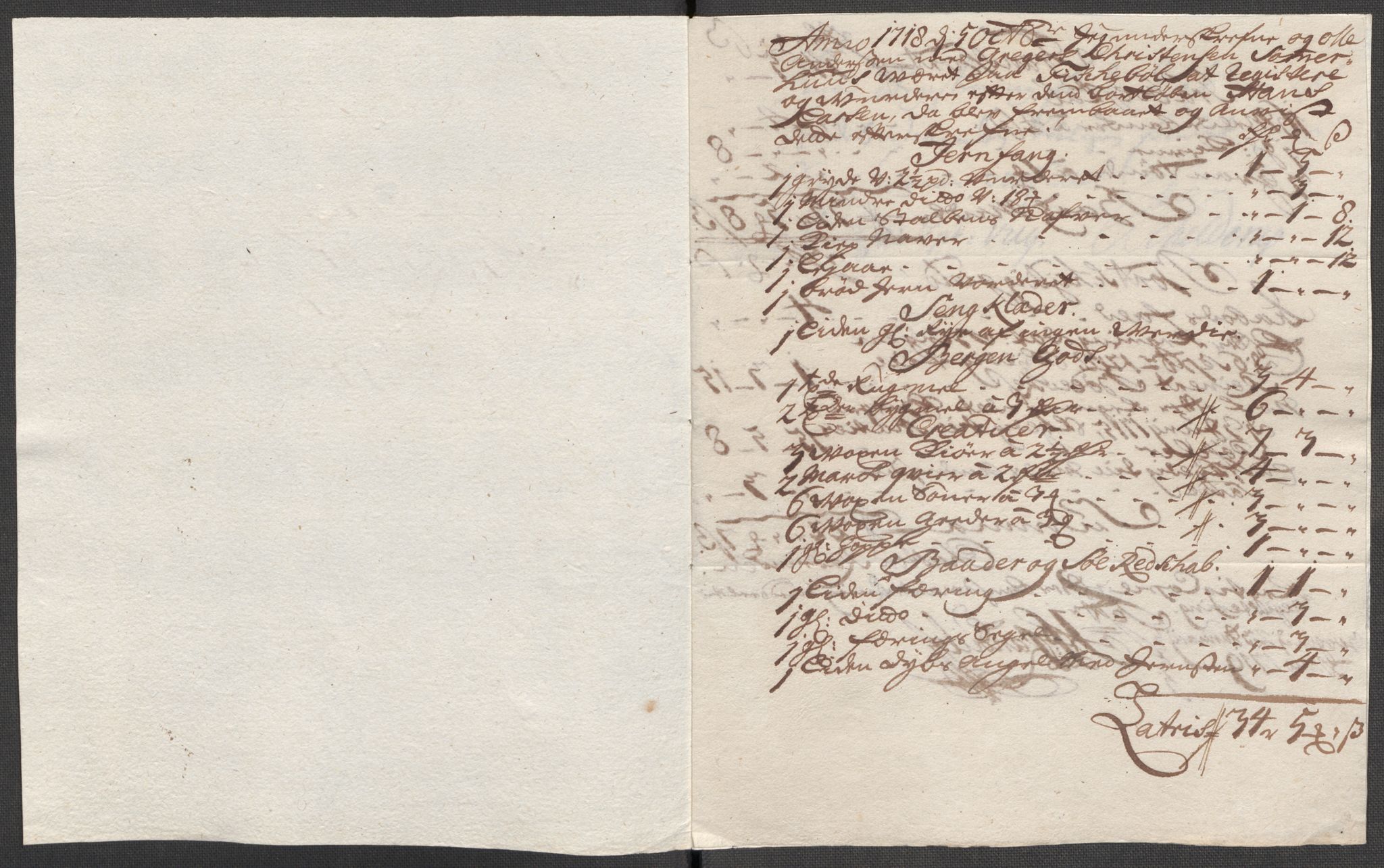 Rentekammeret inntil 1814, Reviderte regnskaper, Fogderegnskap, RA/EA-4092/R67/L4684: Fogderegnskap Vesterålen, Andenes og Lofoten, 1718, s. 283