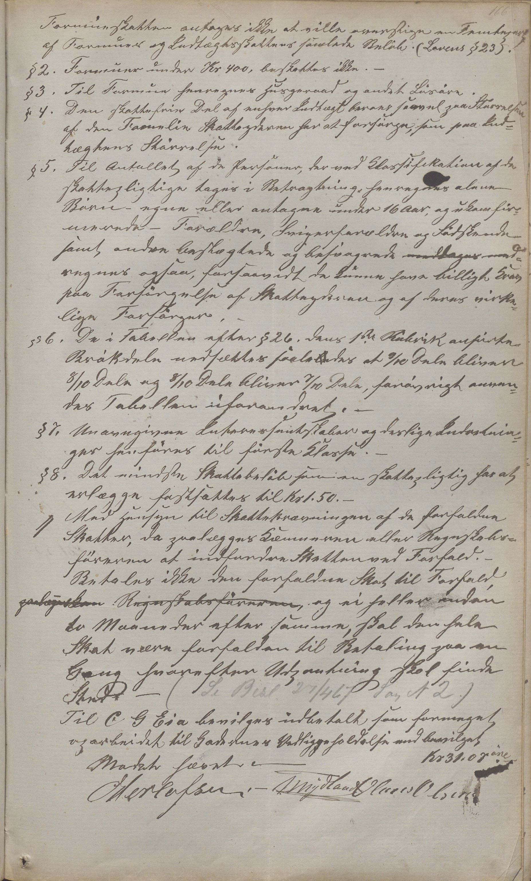 Sogndal ladested - Formannskapet/kommunestyret, IKAR/K-100052/A/L0001: Møtebok, 1858-1887, s. 166a