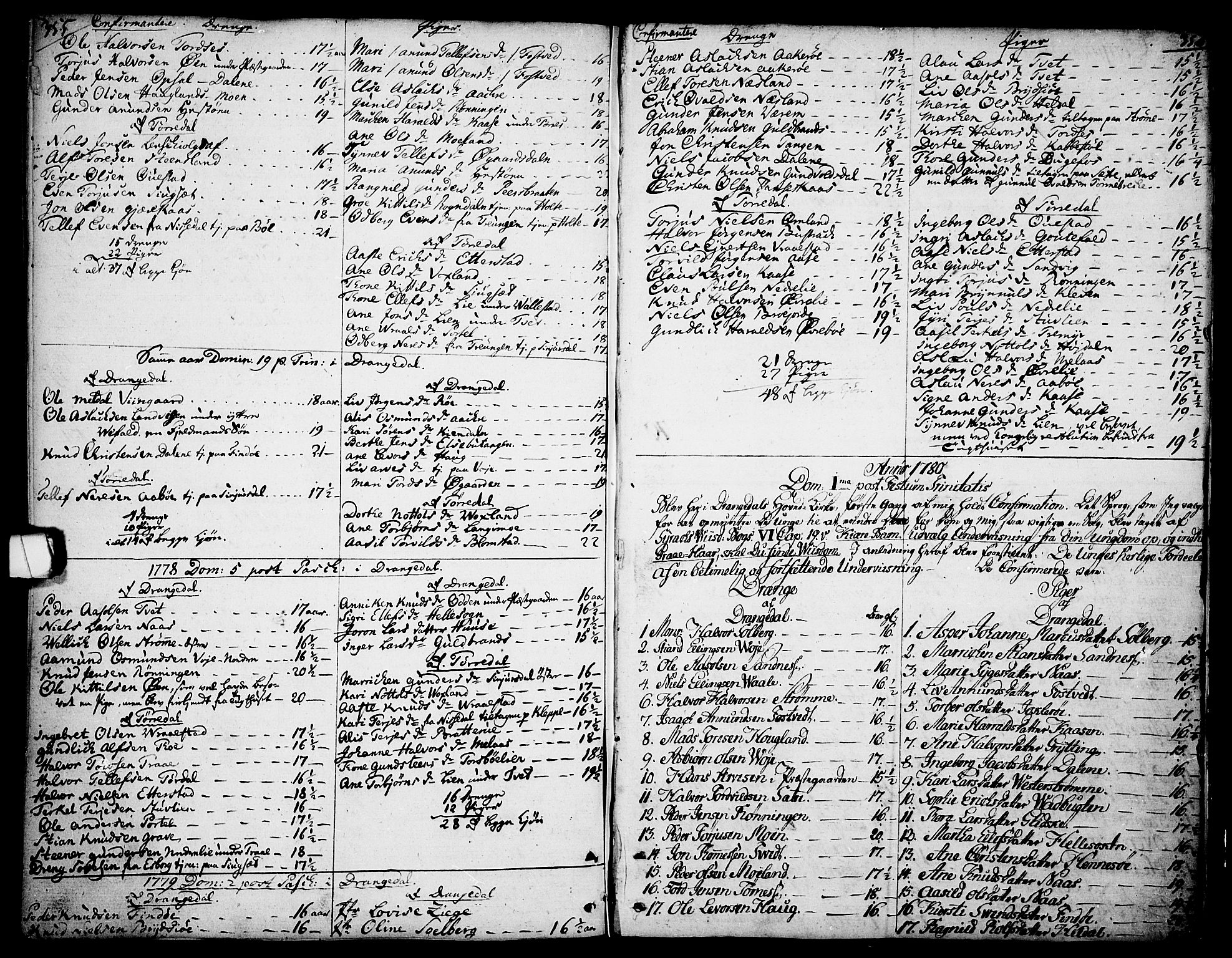 Drangedal kirkebøker, AV/SAKO-A-258/F/Fa/L0003: Ministerialbok nr. 3, 1768-1814, s. 355-356