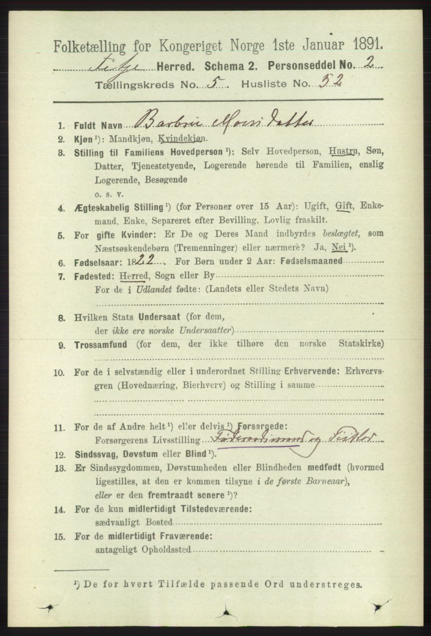 RA, Folketelling 1891 for 1222 Fitjar herred, 1891, s. 2075