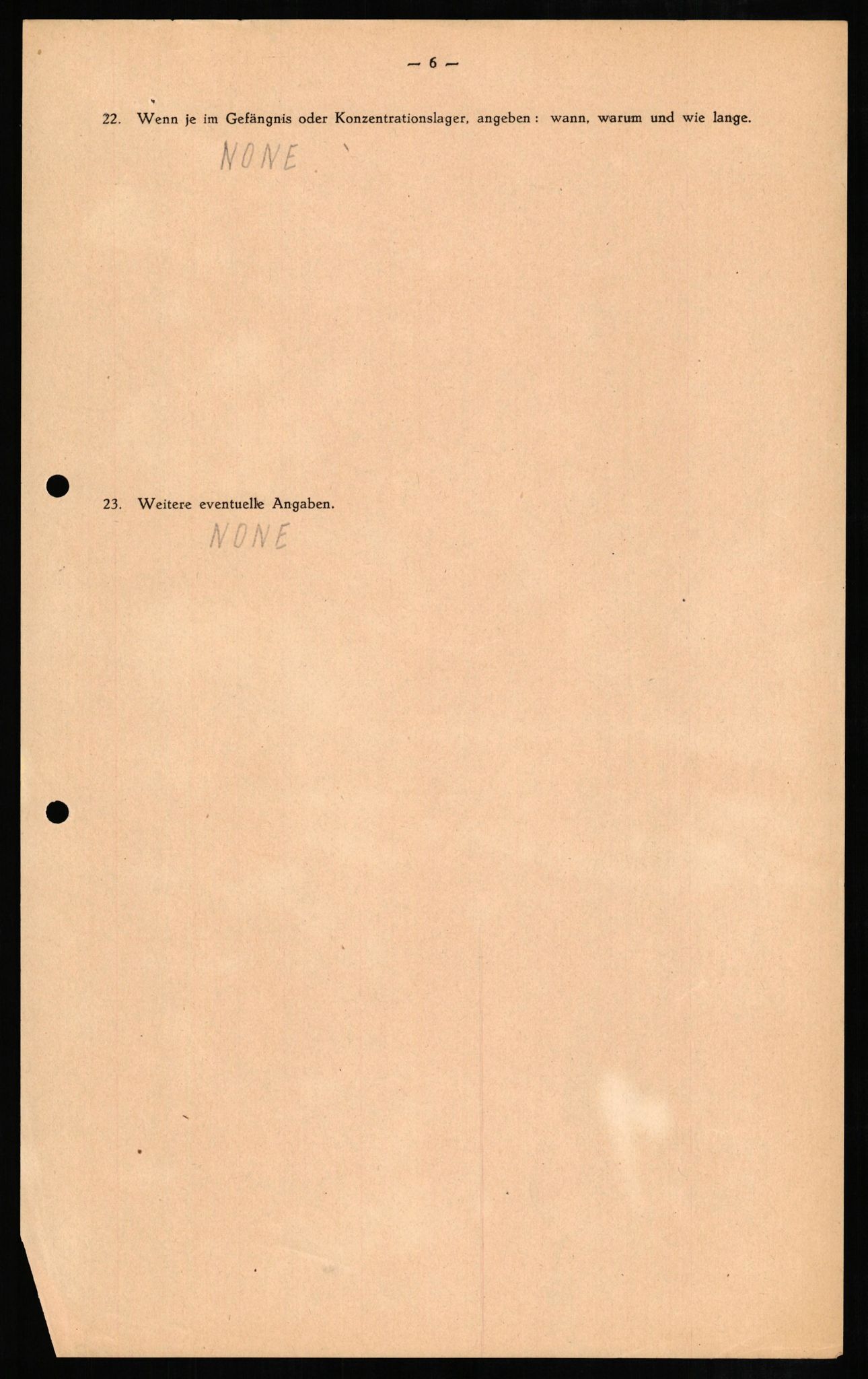 Forsvaret, Forsvarets overkommando II, AV/RA-RAFA-3915/D/Db/L0008: CI Questionaires. Tyske okkupasjonsstyrker i Norge. Tyskere., 1945-1946, s. 389