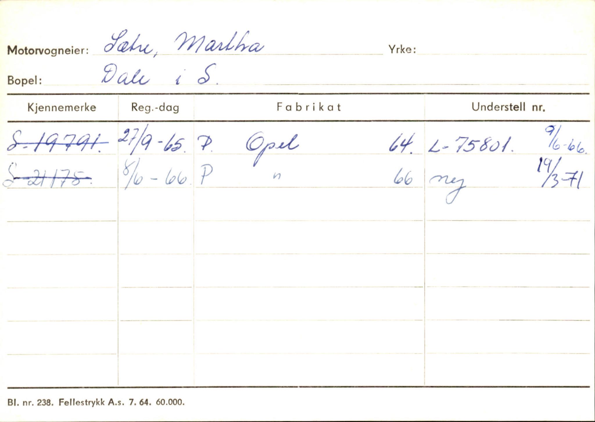 Statens vegvesen, Sogn og Fjordane vegkontor, SAB/A-5301/4/F/L0126: Eigarregister Fjaler M-Å. Leikanger A-Å, 1945-1975, s. 413