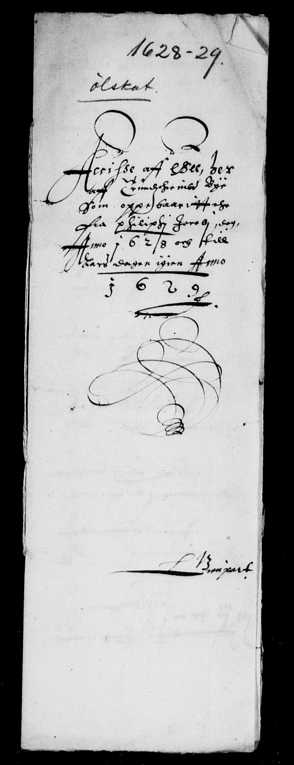 Rentekammeret inntil 1814, Reviderte regnskaper, Lensregnskaper, AV/RA-EA-5023/R/Rb/Rbw/L0039: Trondheim len, 1627-1629