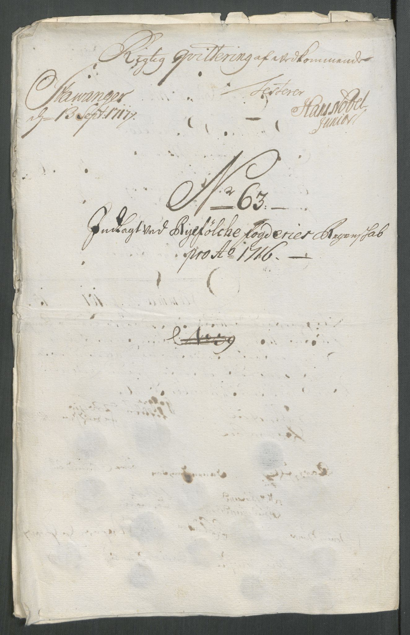 Rentekammeret inntil 1814, Reviderte regnskaper, Fogderegnskap, AV/RA-EA-4092/R47/L2869: Fogderegnskap Ryfylke, 1716, s. 309