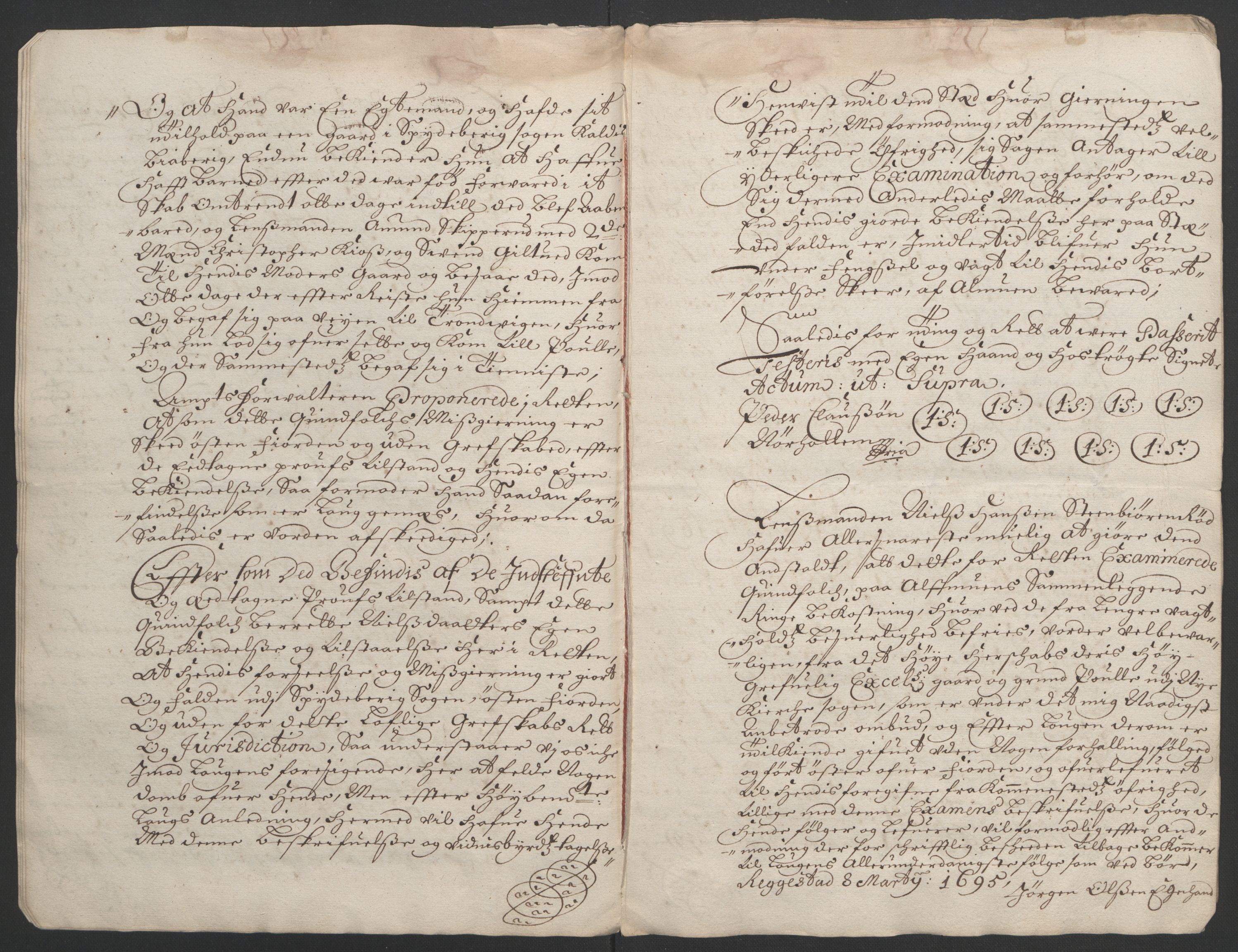 Rentekammeret inntil 1814, Reviderte regnskaper, Fogderegnskap, RA/EA-4092/R07/L0285: Fogderegnskap Rakkestad, Heggen og Frøland, 1695, s. 321