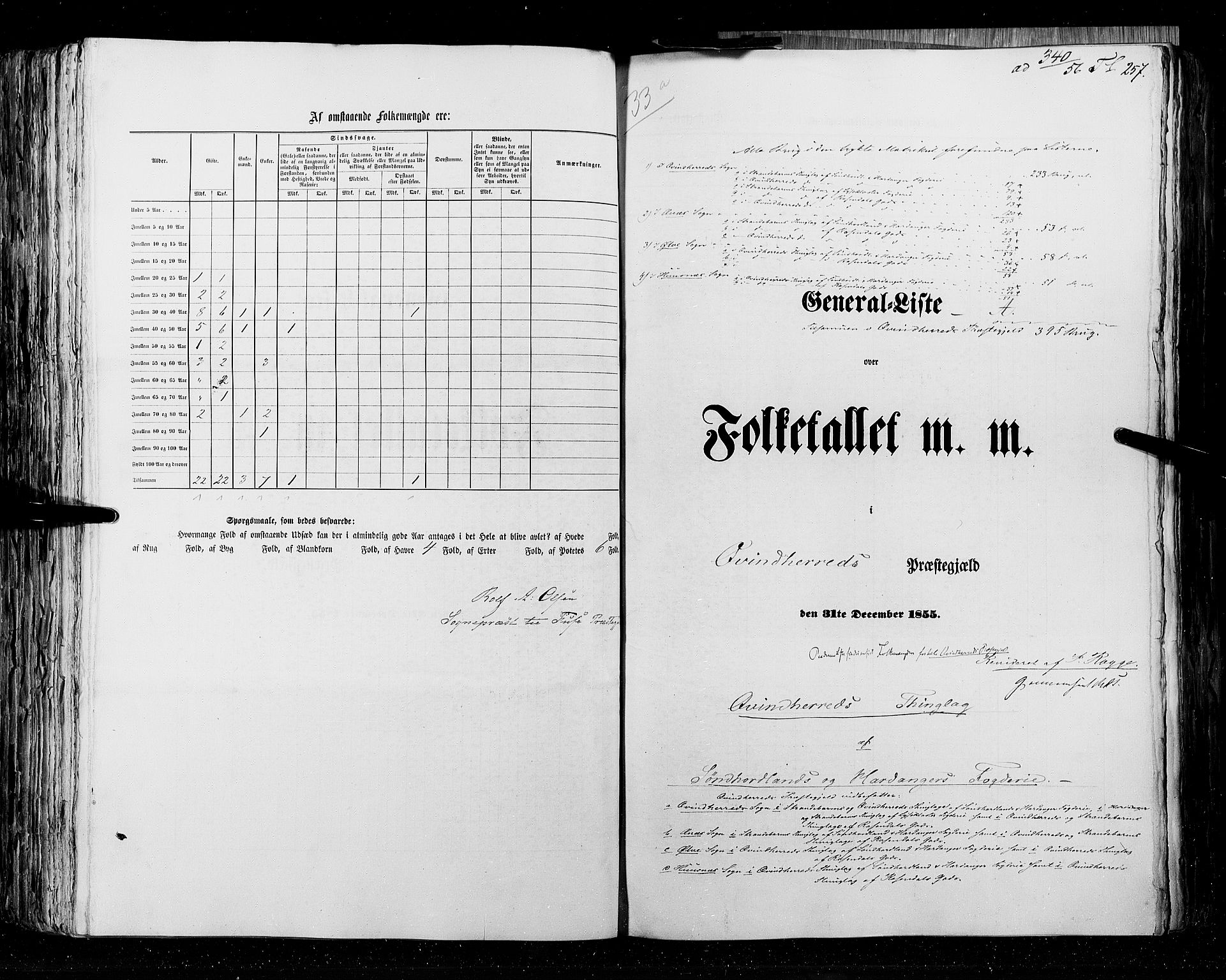 RA, Folketellingen 1855, bind 4: Stavanger amt og Søndre Bergenhus amt, 1855, s. 257