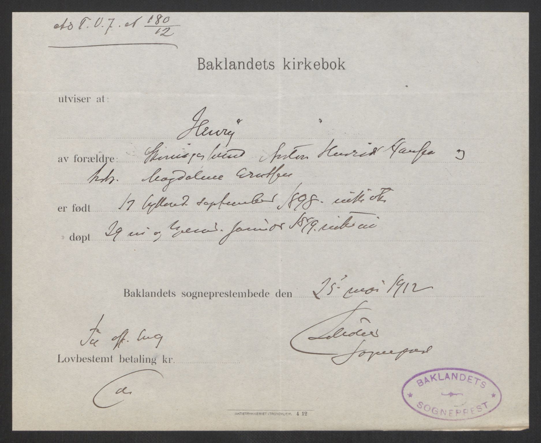 Falstad skolehjem, RA/S-1676/E/Eb/L0011: Elevmapper løpenr.. 240-260, 1911-1918, s. 334