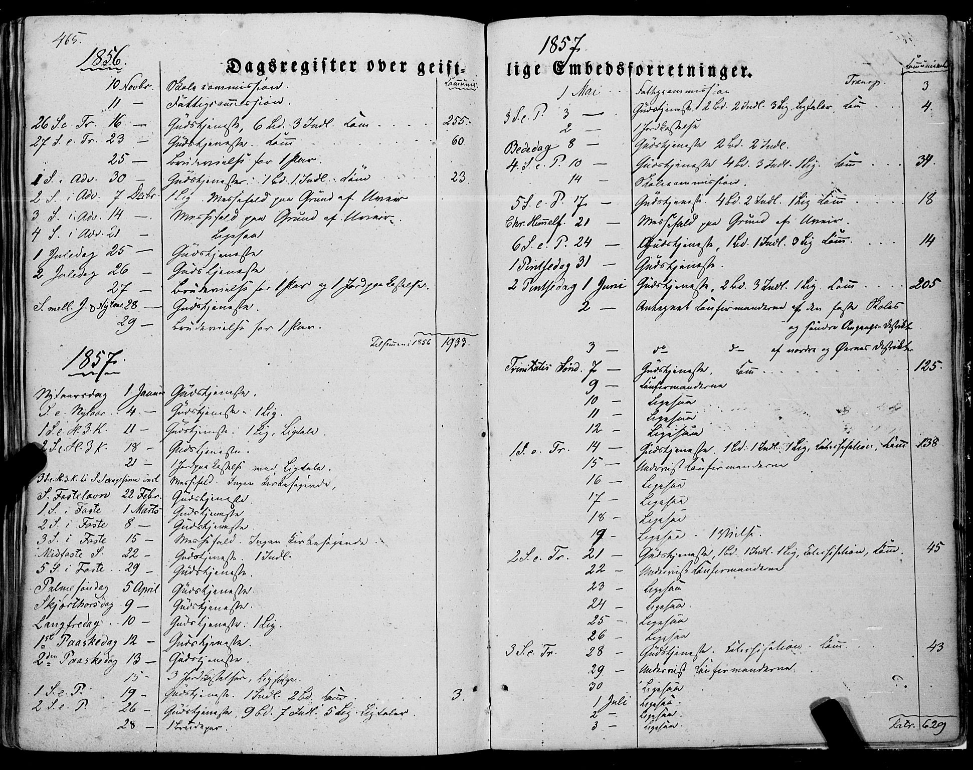 Ministerialprotokoller, klokkerbøker og fødselsregistre - Nordland, SAT/A-1459/805/L0097: Ministerialbok nr. 805A04, 1837-1861, s. 465