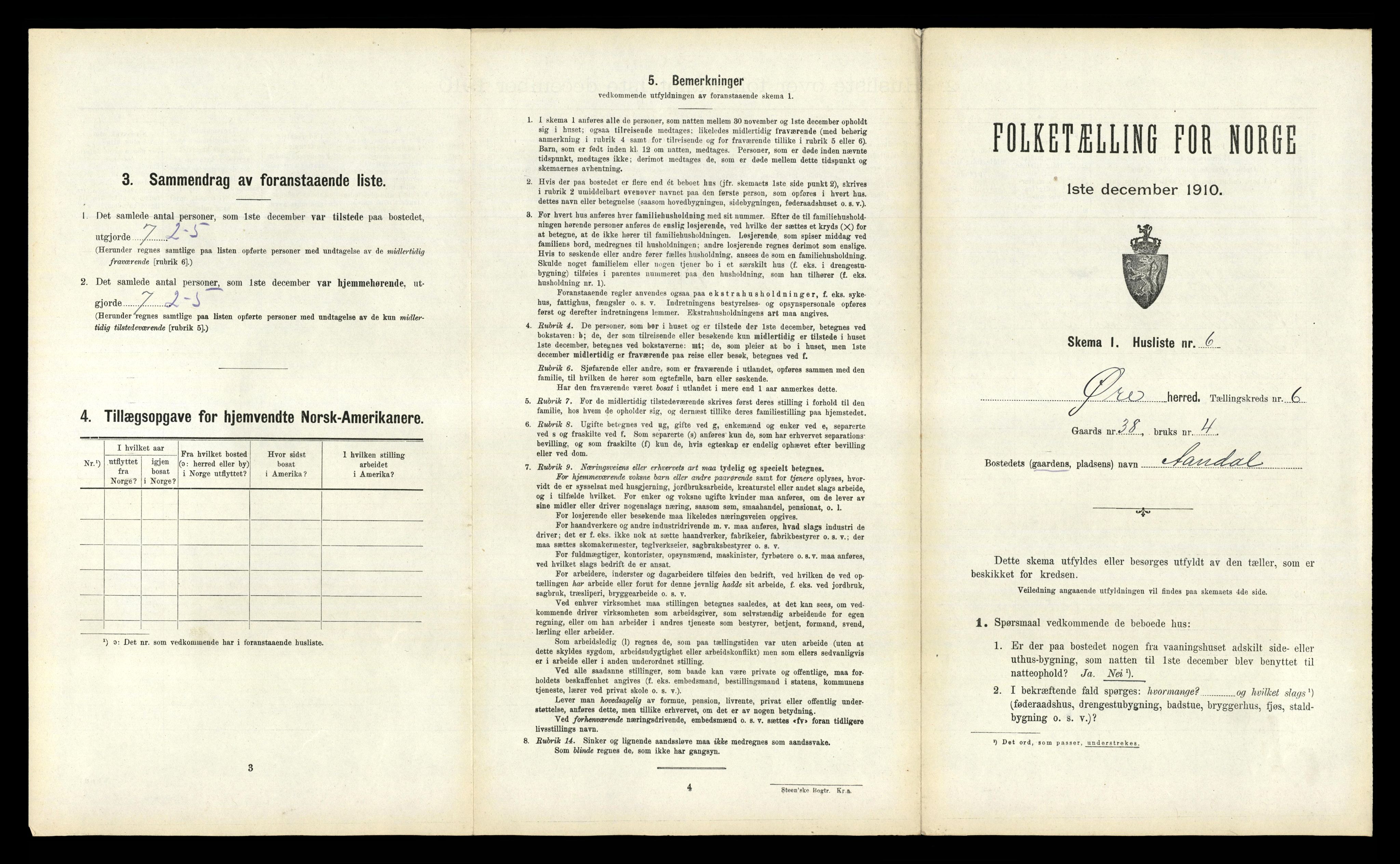 RA, Folketelling 1910 for 1558 Øre herred, 1910, s. 509