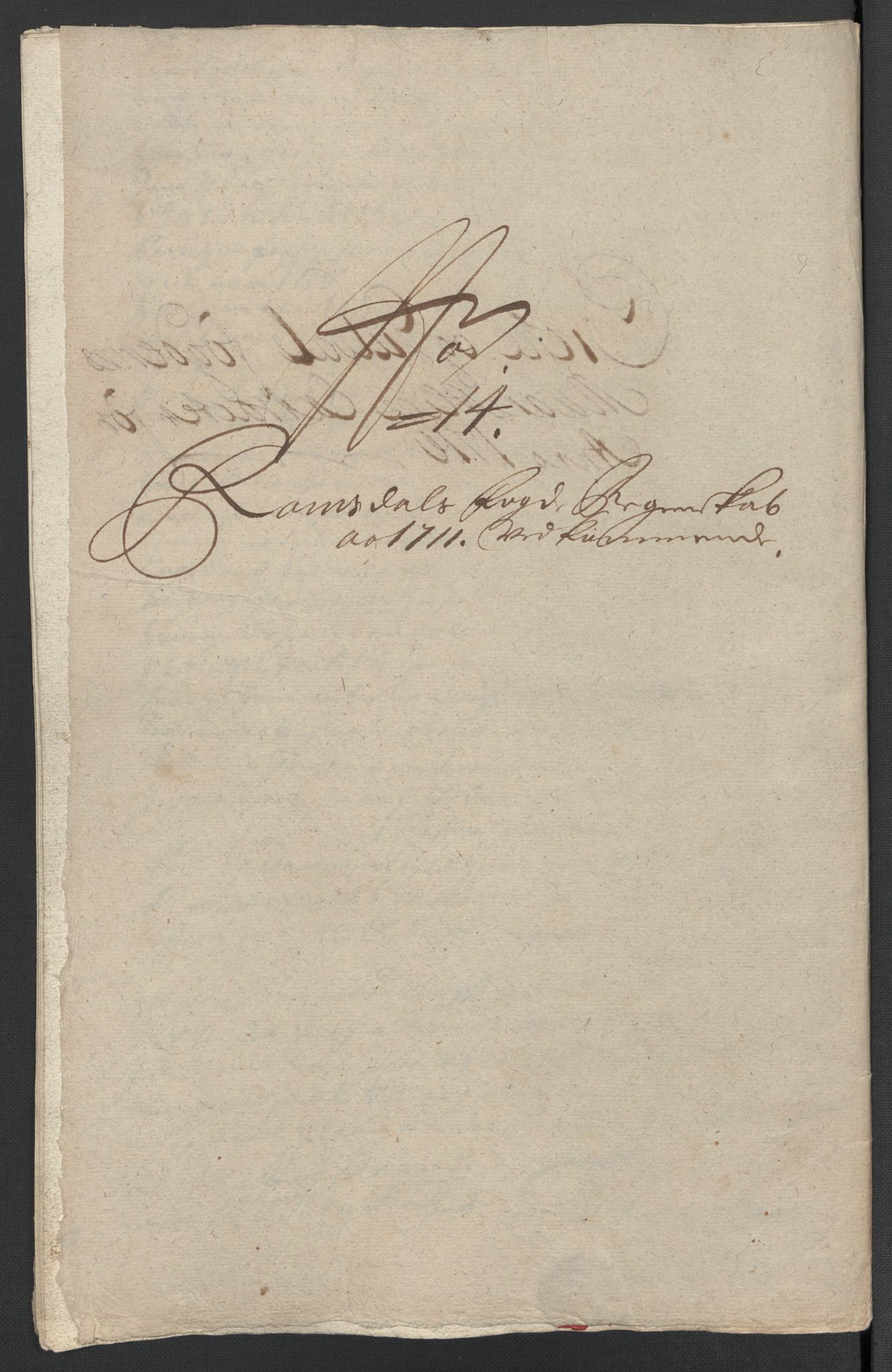 Rentekammeret inntil 1814, Reviderte regnskaper, Fogderegnskap, AV/RA-EA-4092/R55/L3660: Fogderegnskap Romsdal, 1711, s. 172